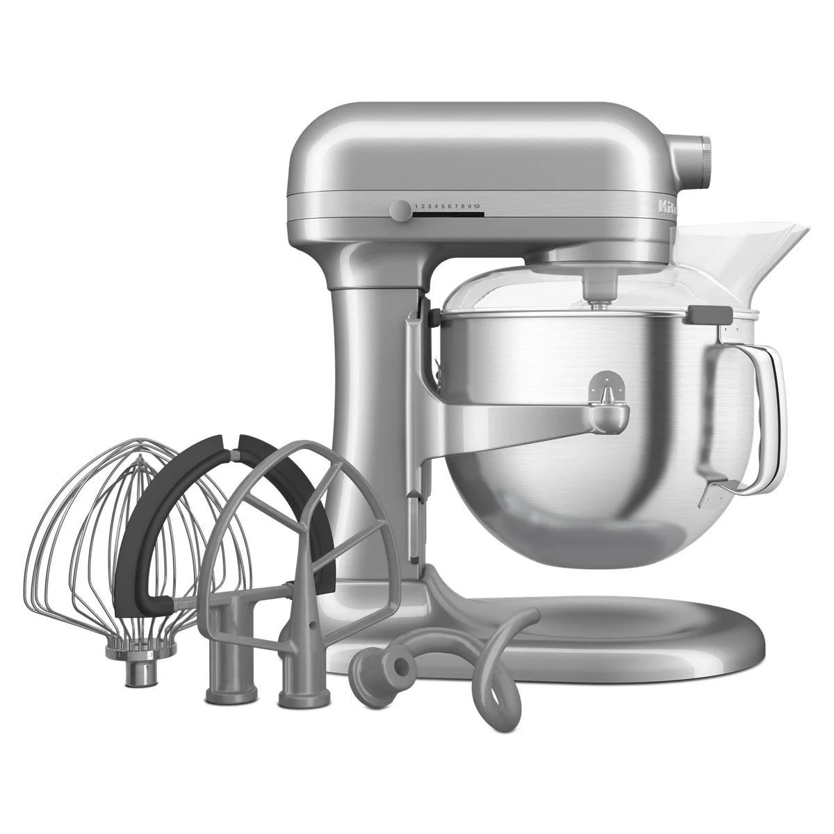 KitchenAid 7 Quart Bowl-Lift Stand Mixers with Accessories, Cast Iron Black, KSM70SKXX