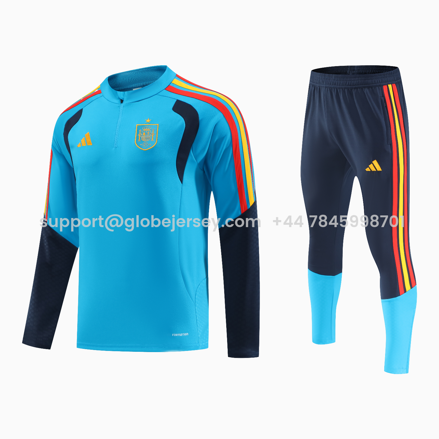 Spain 2026 Long Sleeve Training Set - Light Blue Top & Pants
