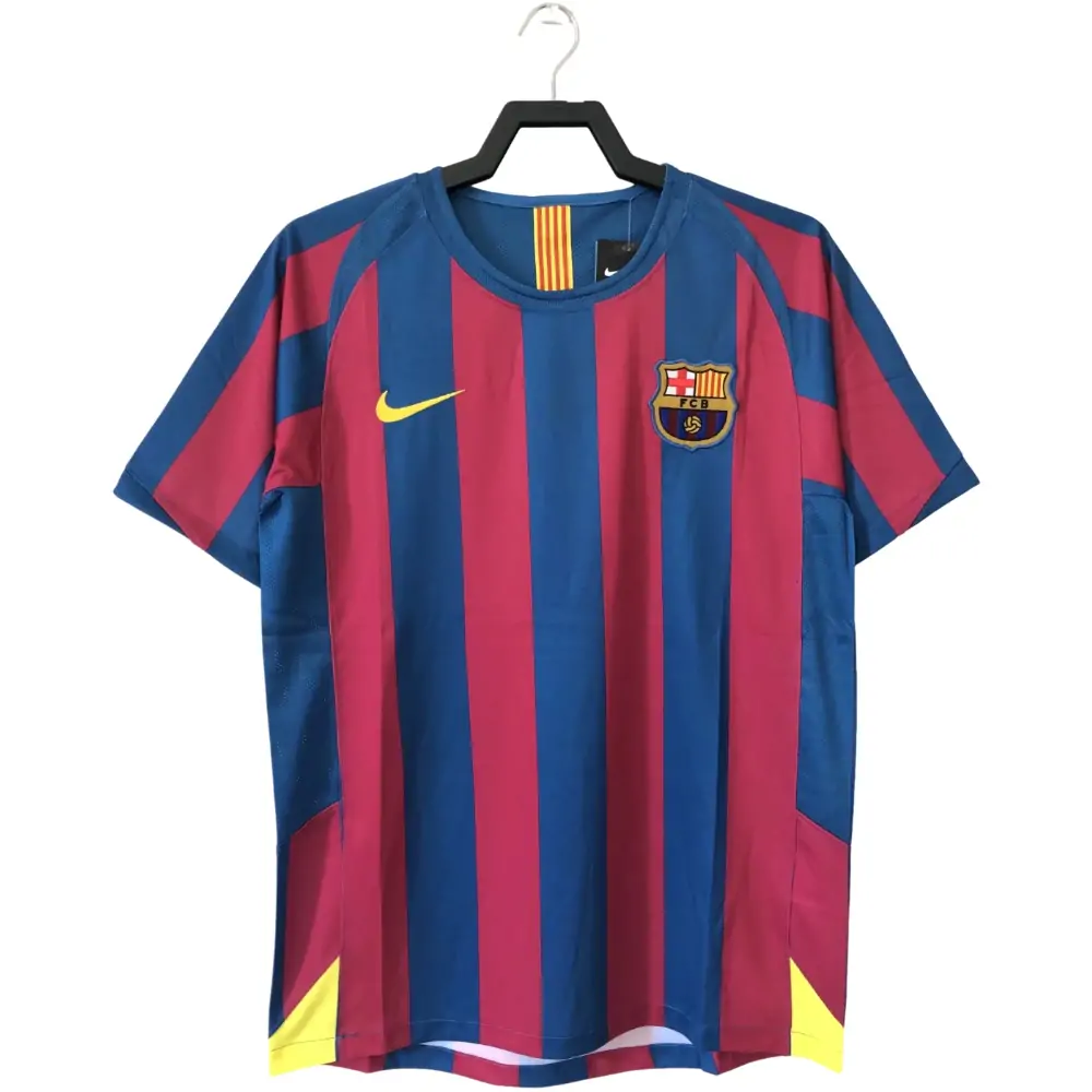 2005/2006 Barcelona Retro League Version Home Jersey - Fans Edition
