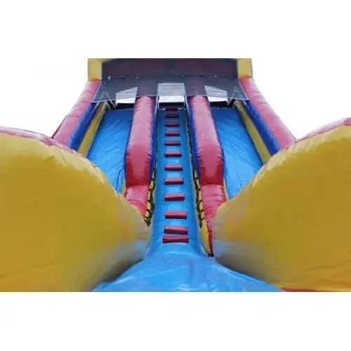 20-Foot Dual-Lane Inflatable Wet/Dry Water Slide with Integrated Pool