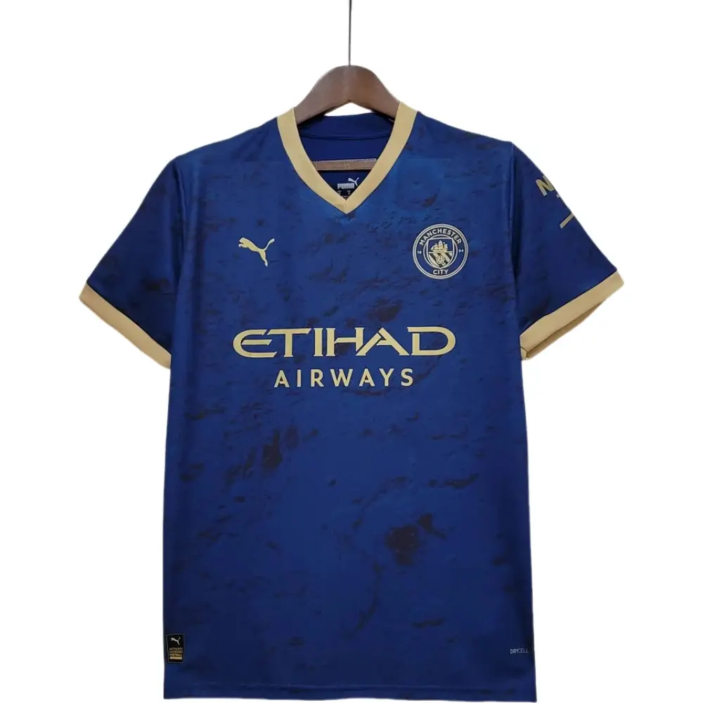 2023 Manchester City Chinese New Year Commemorative Edition Blue Football Shirt 1:1 Thai Quality