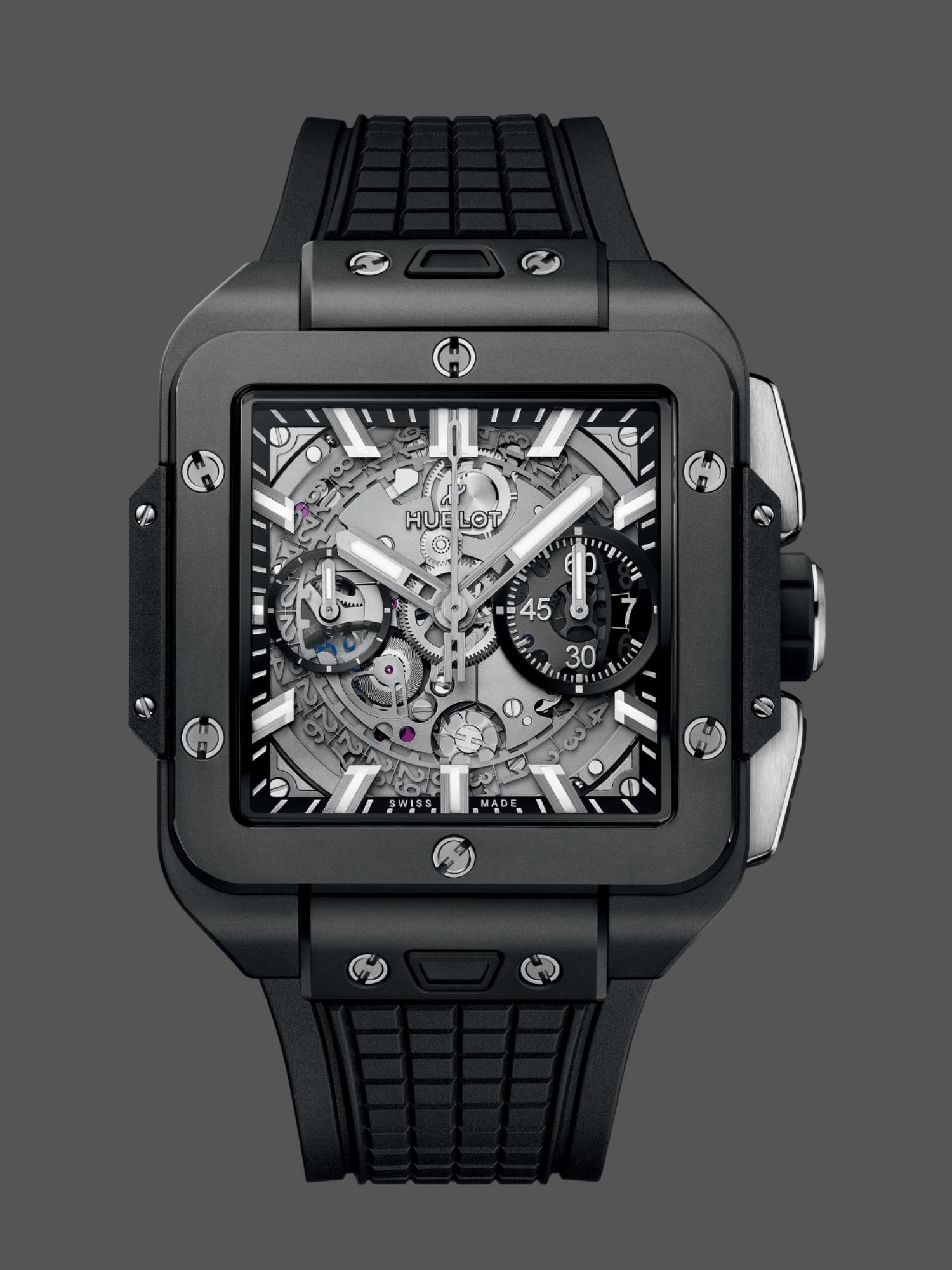 【Super Clone】Hublot Square Bang Unico All Black 821.CI.0170.RX 42mm