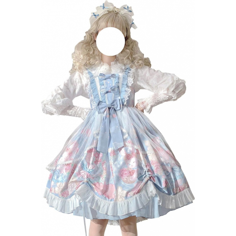 Teens Lolita Princess Party Dress Kawaii Bunny