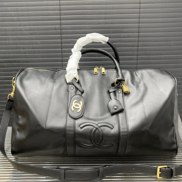 Chanel Duffel/Travel Bag Black 19.7 Inches
