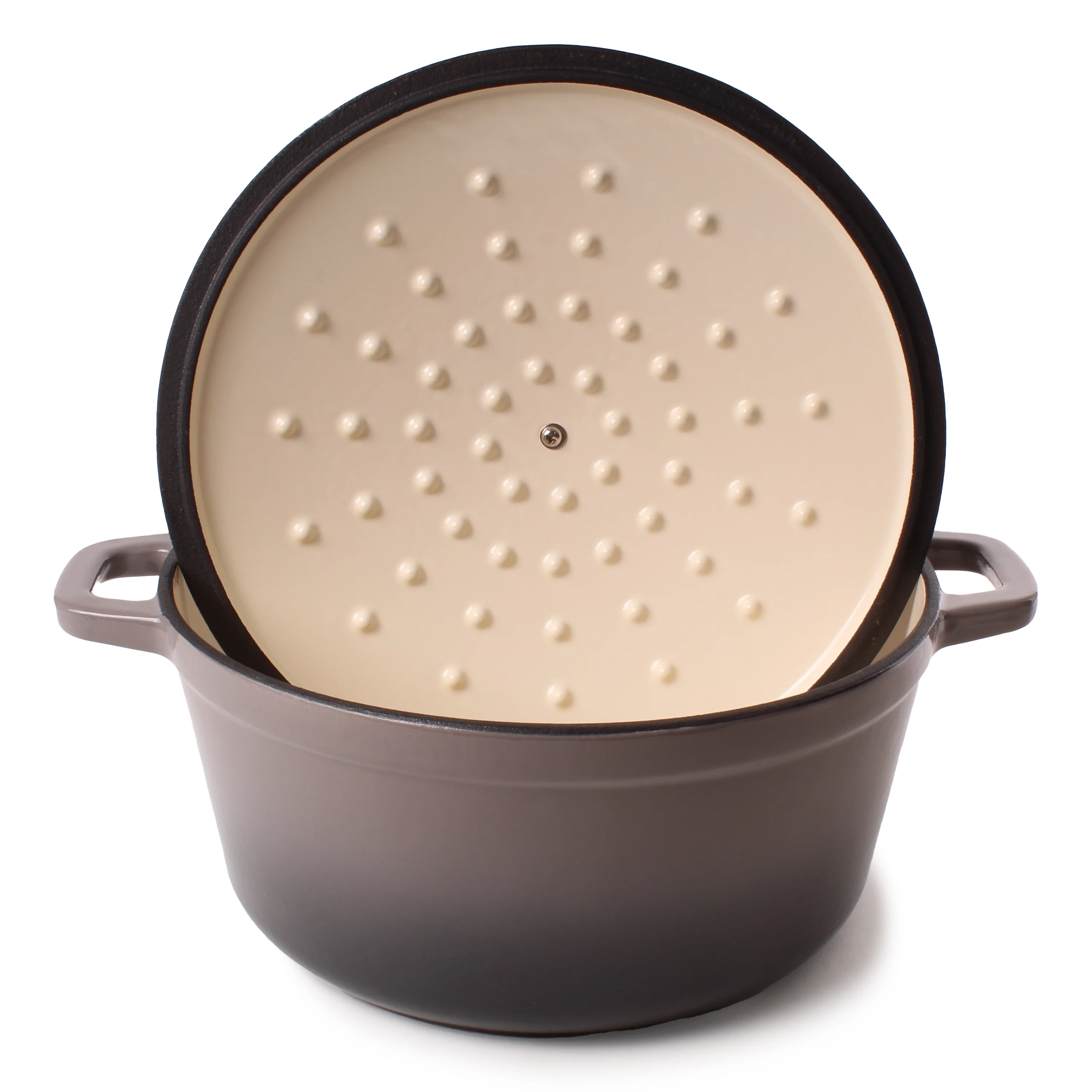BergHOFF Neo 4Pc Cast Iron Set: 3qt. Covered Dutch Oven & 7qt. Covered Stockpot, Blue