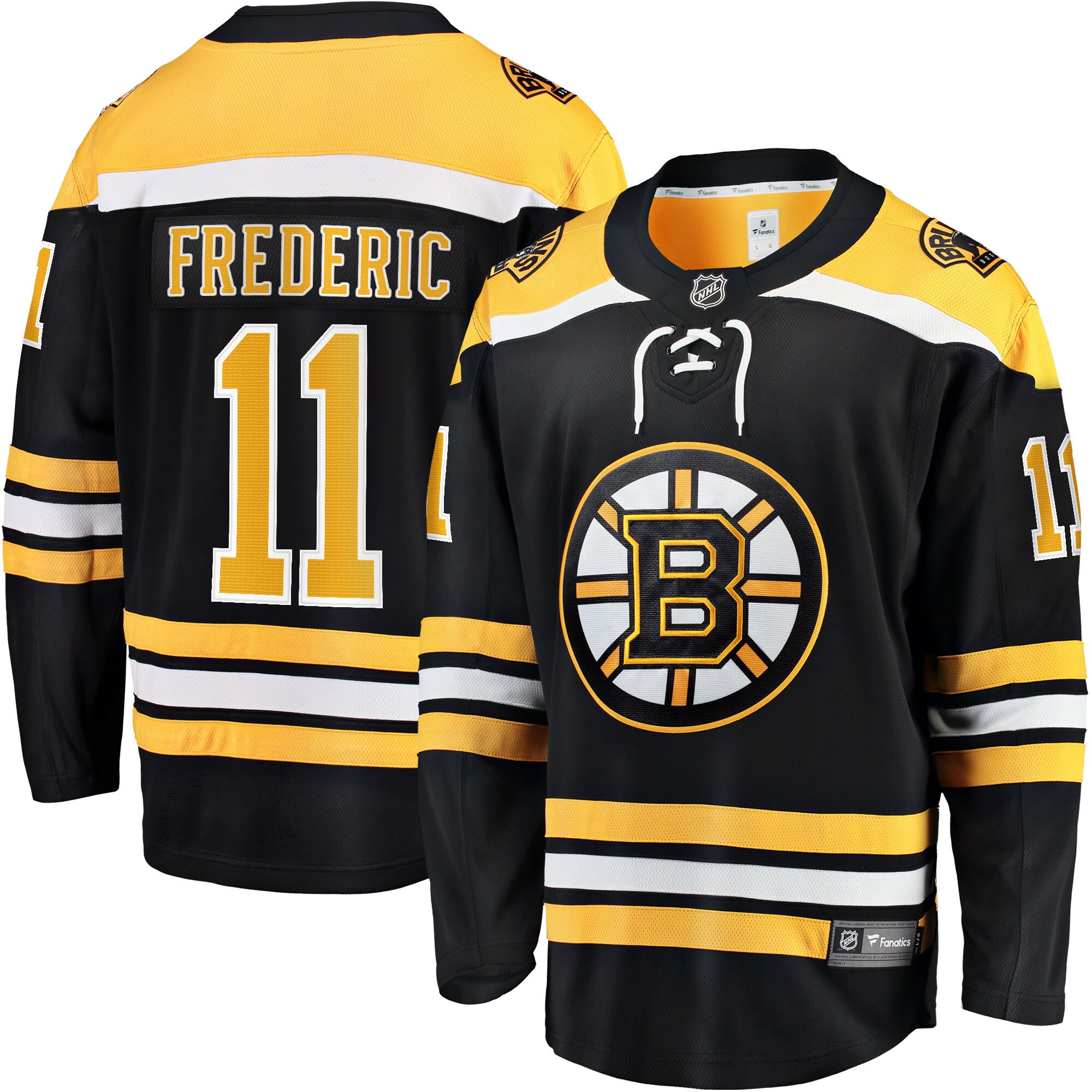 Trent Frederic Boston Bruins Fanatics Home Breakaway  Jersey – Black