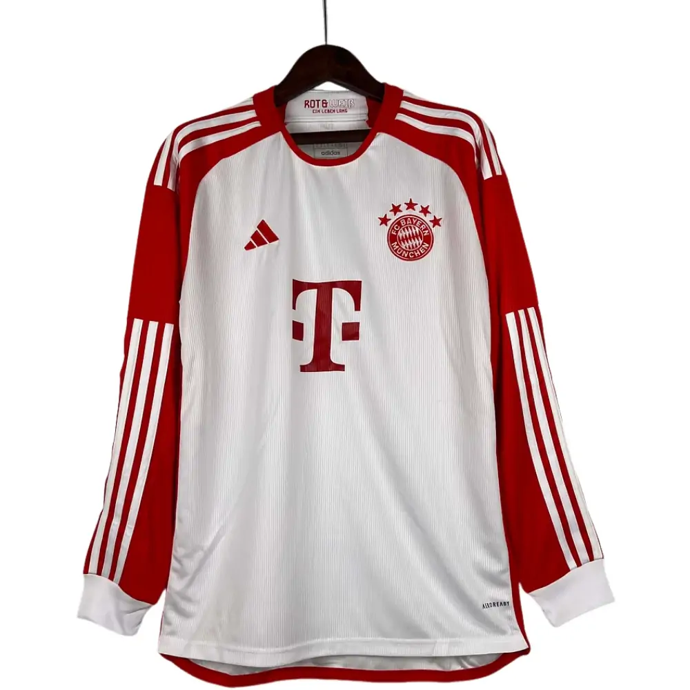 2023/2024 Long Sleeve Bayern Munich Home Football Shirt 1:1 Thai Quality