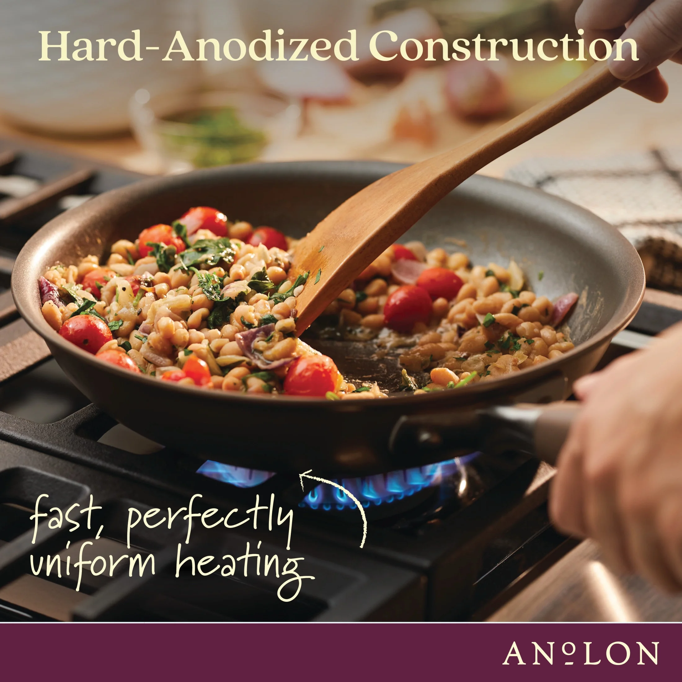 Anolon Advanced Home 11 Piece Nonstick Pots and Pans Set, Bronze