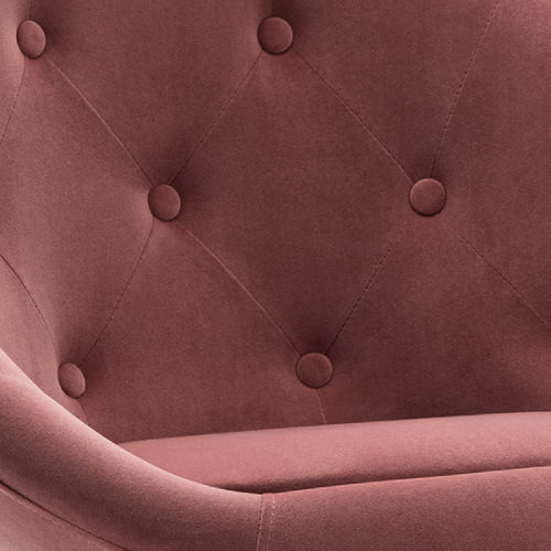 Duhome Modern Vanity Make-up Accent Chair PU Leather Desk Chair Round Swivel Tufted Adjustable Lounge Chair for Bedroom White