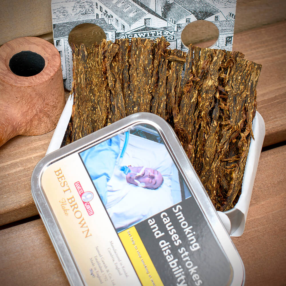 Samuel Gawith Best Brown Flake Pipe Tobacco - 50g Tin