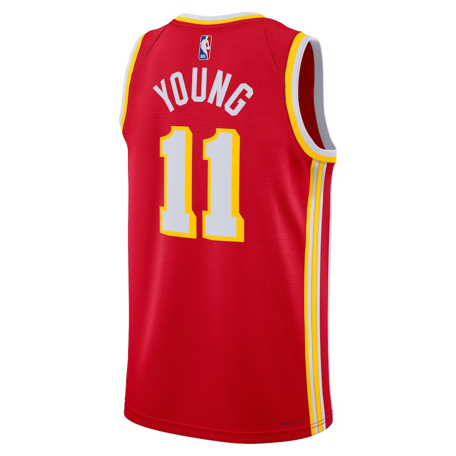 Unisex Atlanta Hawks Trae Young Red Swingman Jersey - Icon Edition