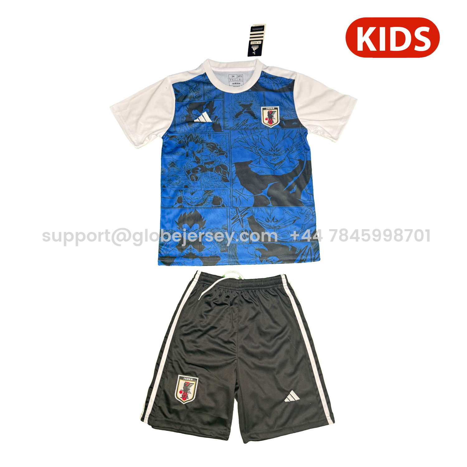 Japan 25-26 Vegeta Blue And Black Special Kids Kit