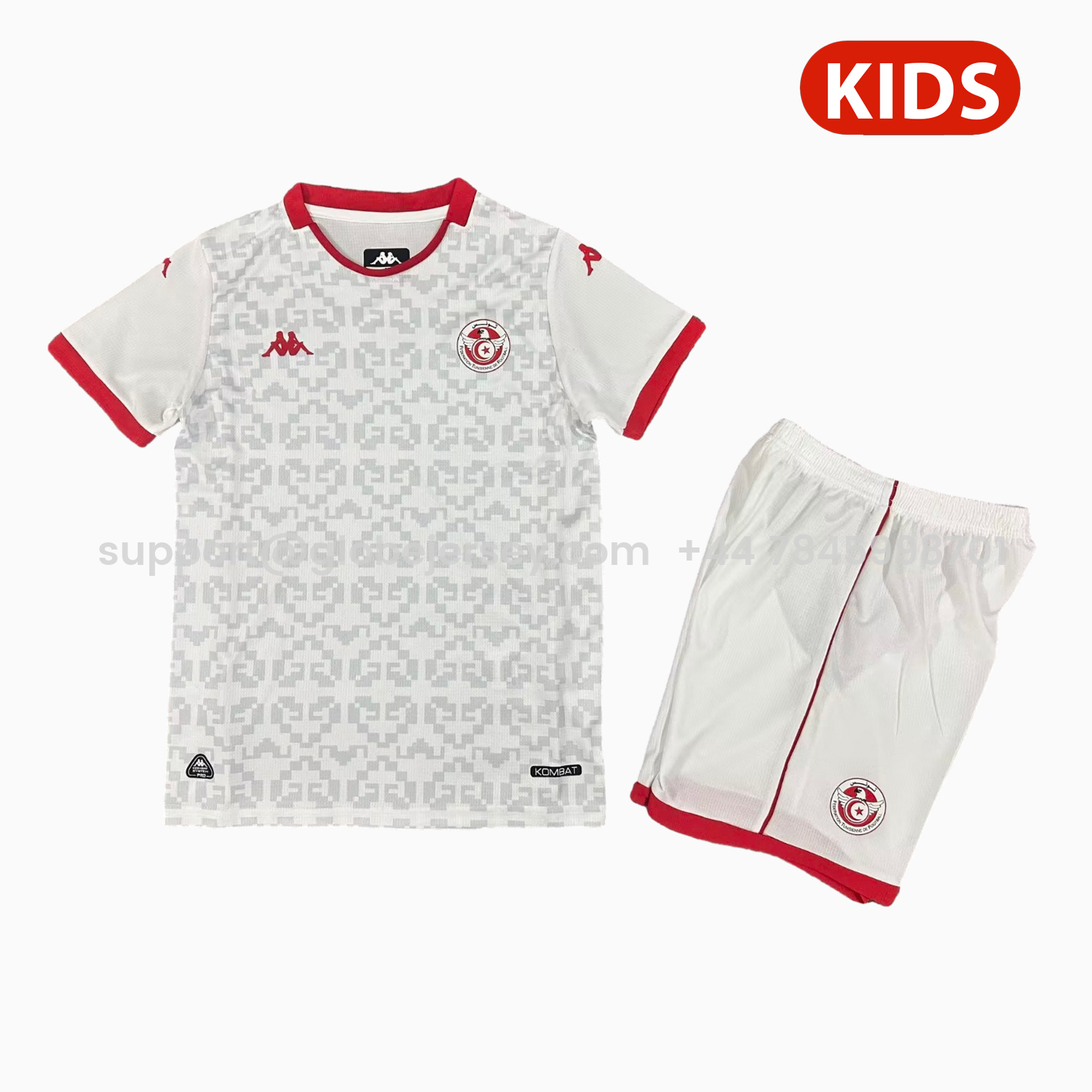 Tunisia 2026 Away White Kids Kit