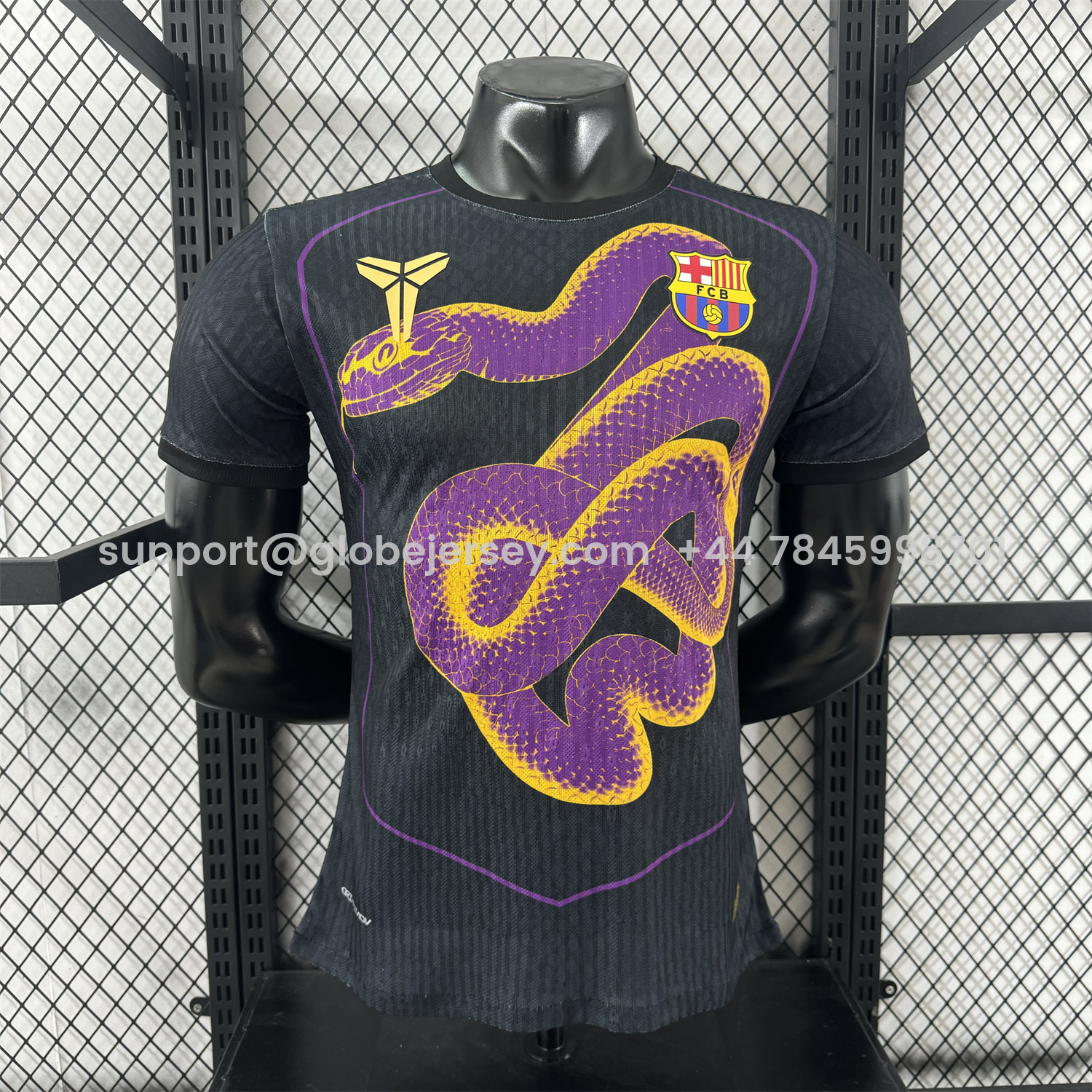 Barcelona 25-26 Purple Mamba Snake Black Special Jersey - Player Version