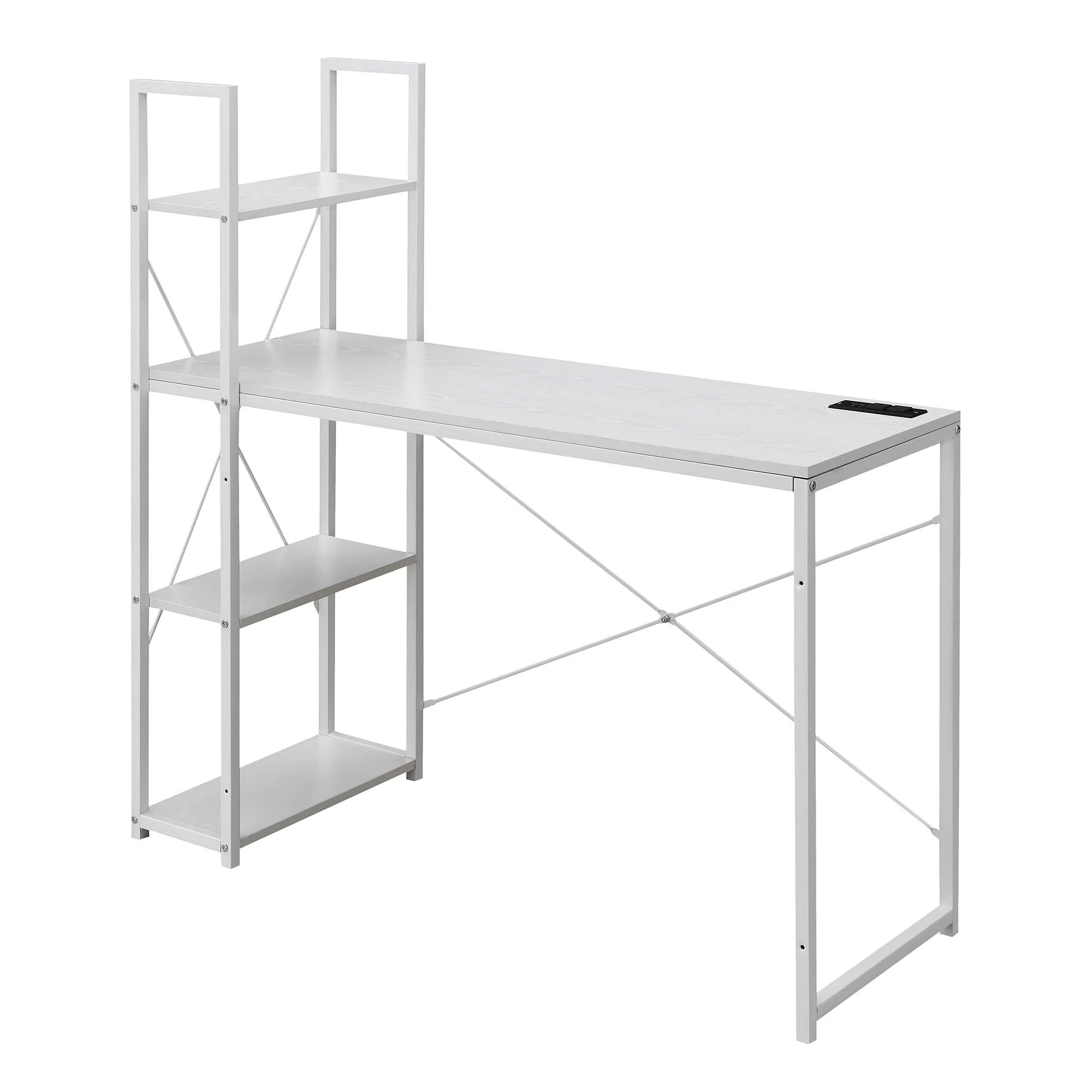 Convenience Concepts Designs2Go Office Workstation Desk with 2 Outlets & 2 USB Ports