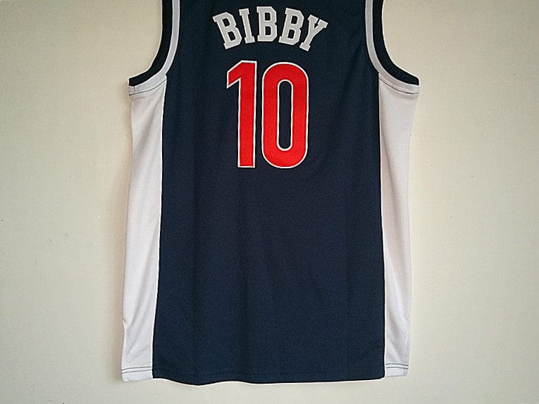 NCAA University of Arizona Grizzlies No. 10 Mike Bibby dark blue basketball jersey