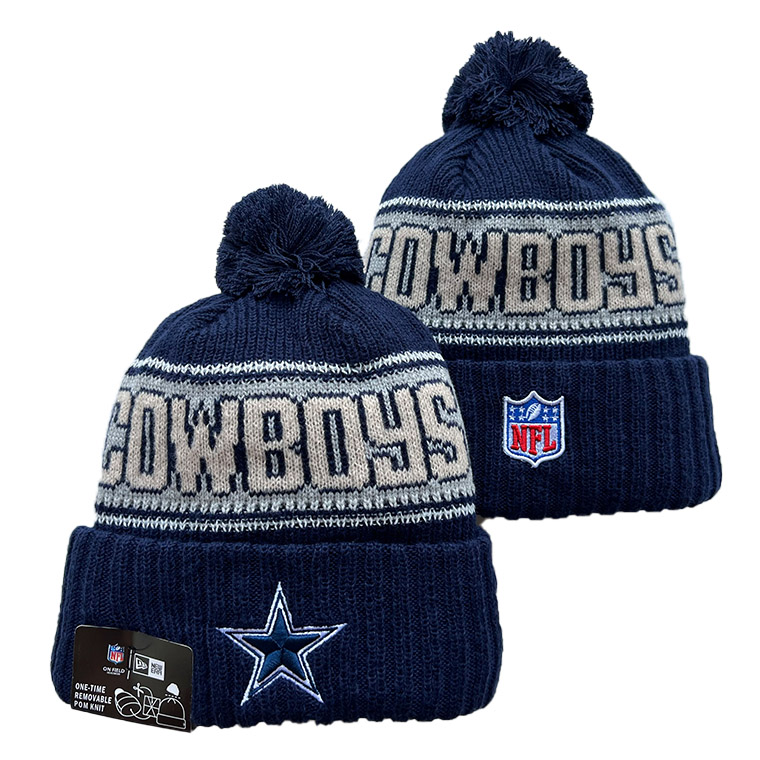 New Era Dallas Cowboys Cuffed Knit Hat with Pom