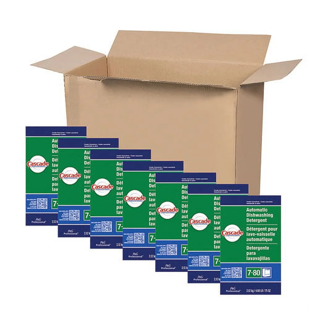Automatic Dishwasher Detergent Powder, Fresh Scent, 75 oz Box, 7/Carton | Bundle of 2