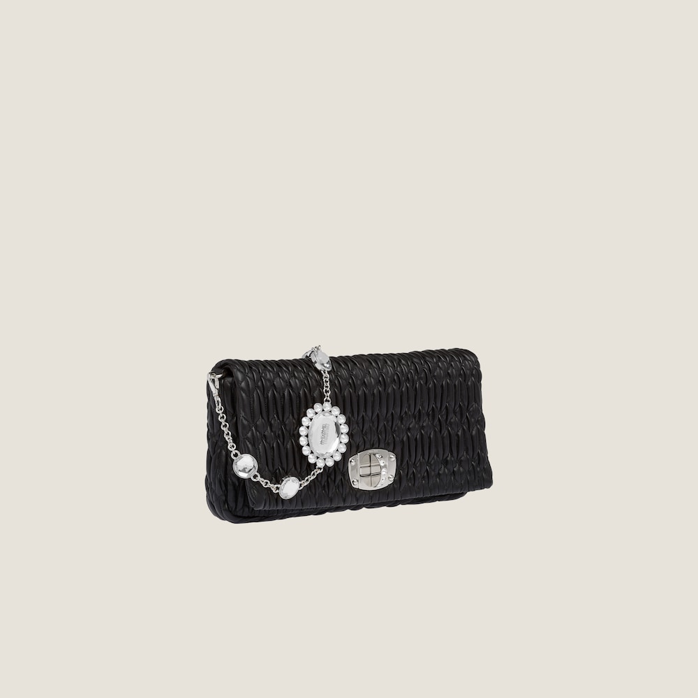 Iconic Crystal Cloqué Nappa leather bag