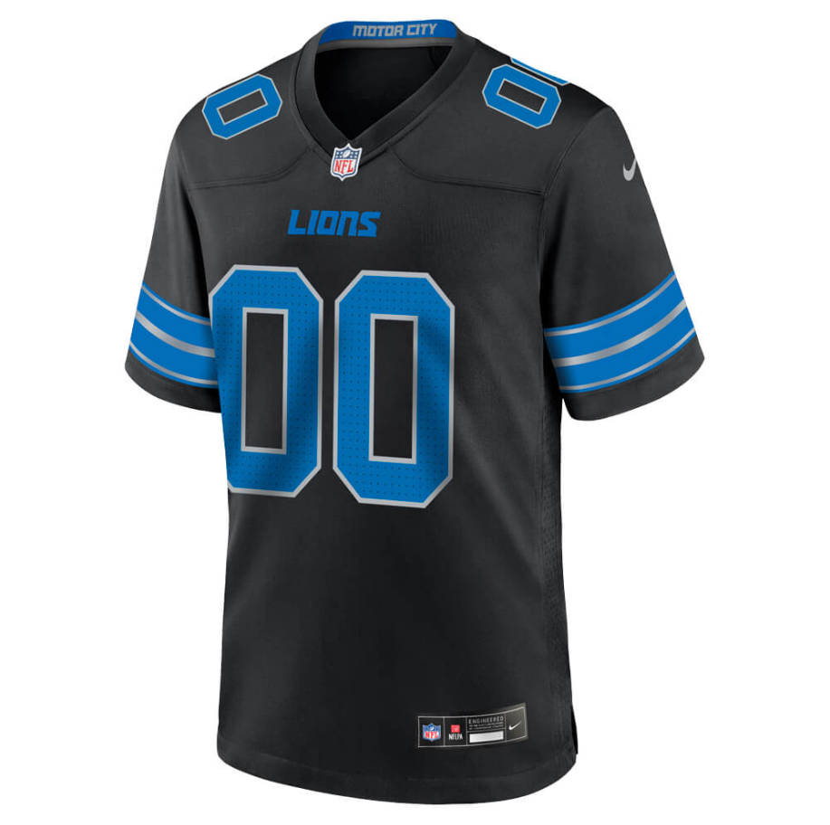 Custom Detroit Lions 2024 Blue-Black Jersey