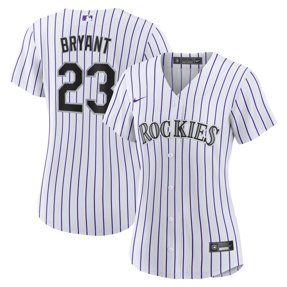 Women's Colorado Rockies Kris Bryant Player Jersey - White/Purple