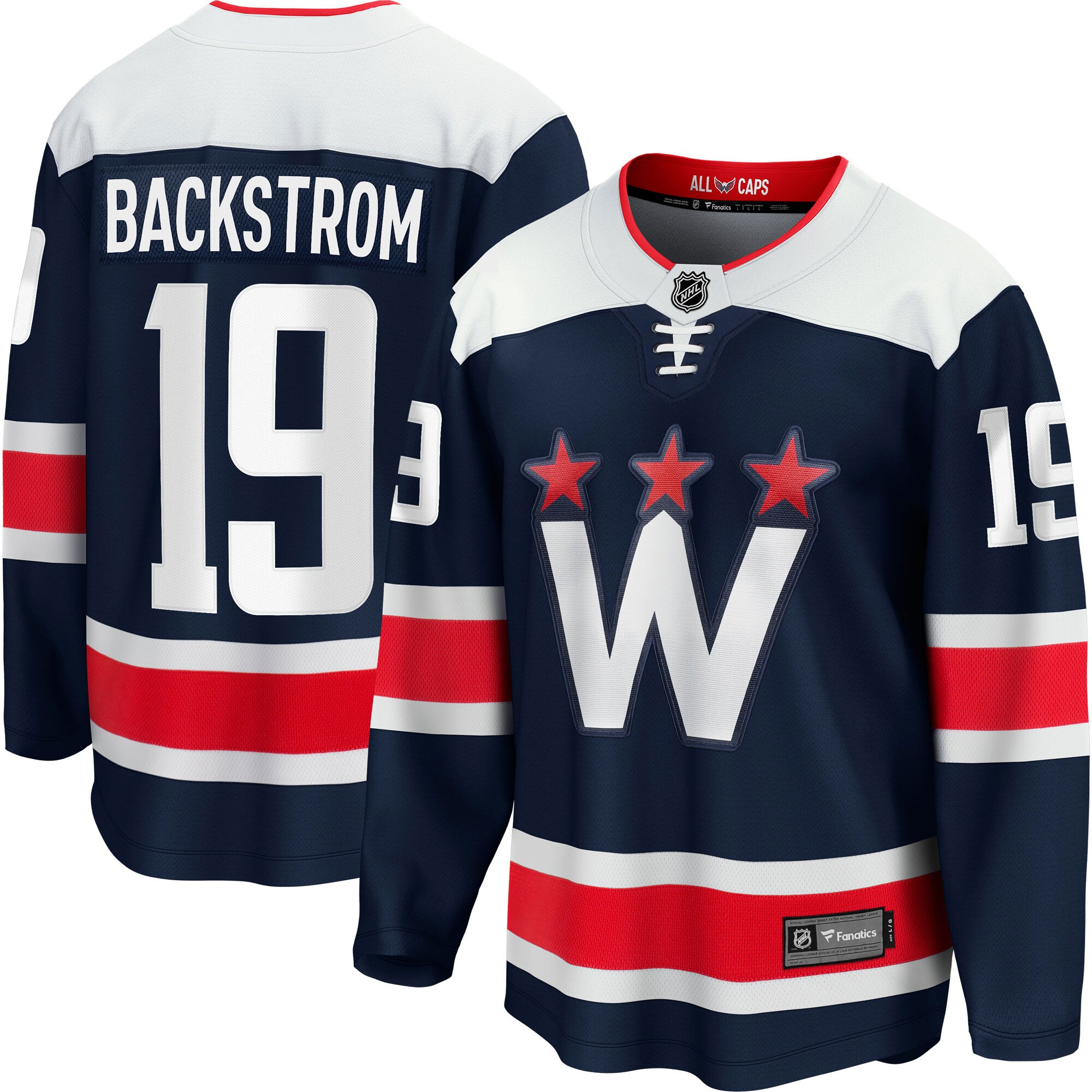 Nicklas Backstrom Washington Capitals Fanatics Alternate Premier Breakaway   Jersey – Navy