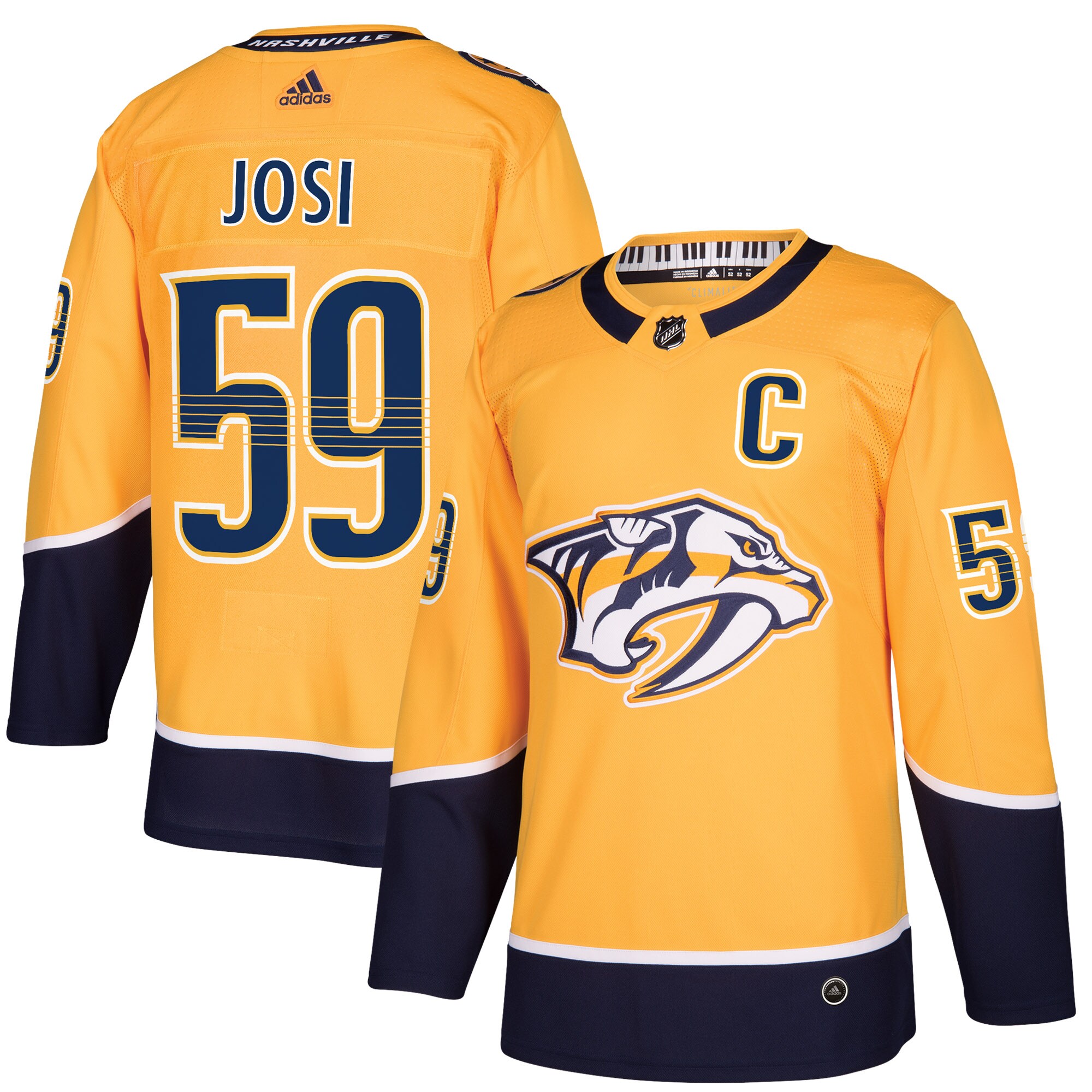 Roman Josi Nashville Predators  Home    Jersey – Gold