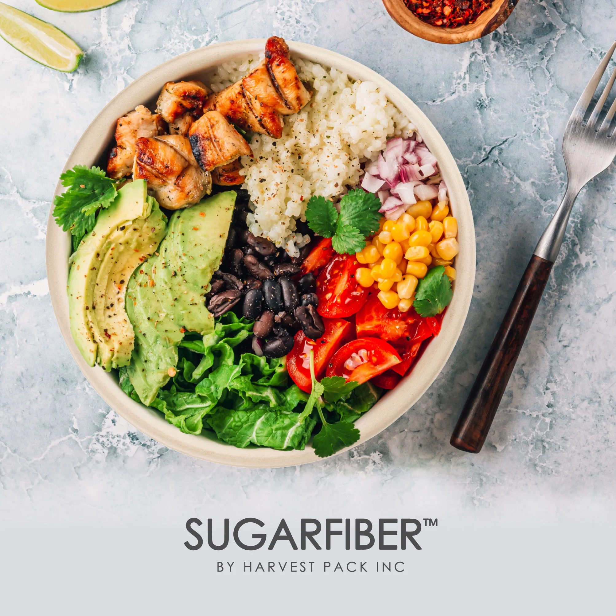 Sugarfiber Disposable 32 oz Compostable Heavy-Duty Round Paper Bagasse Bowls 500 Count