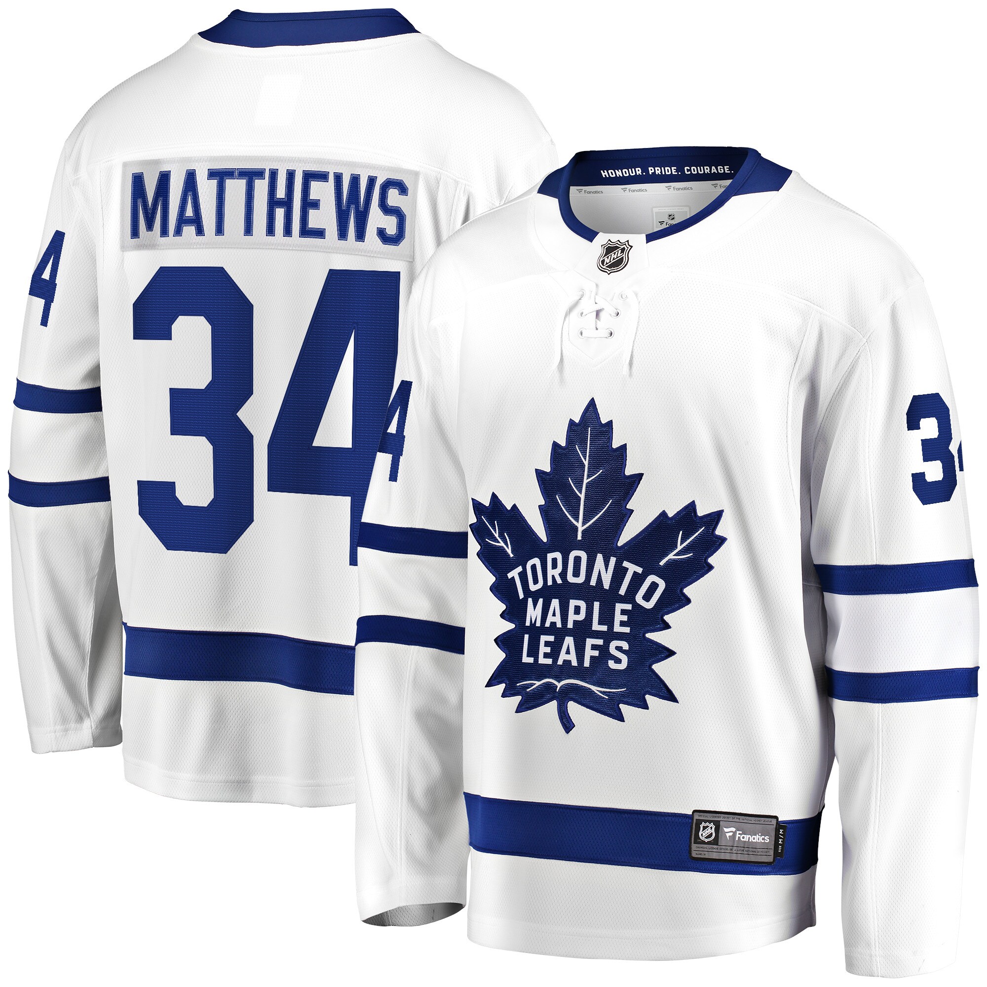 Toronto Maple Leafs Auston Matthews Fanatics Away Premier Breakaway   Jersey – White