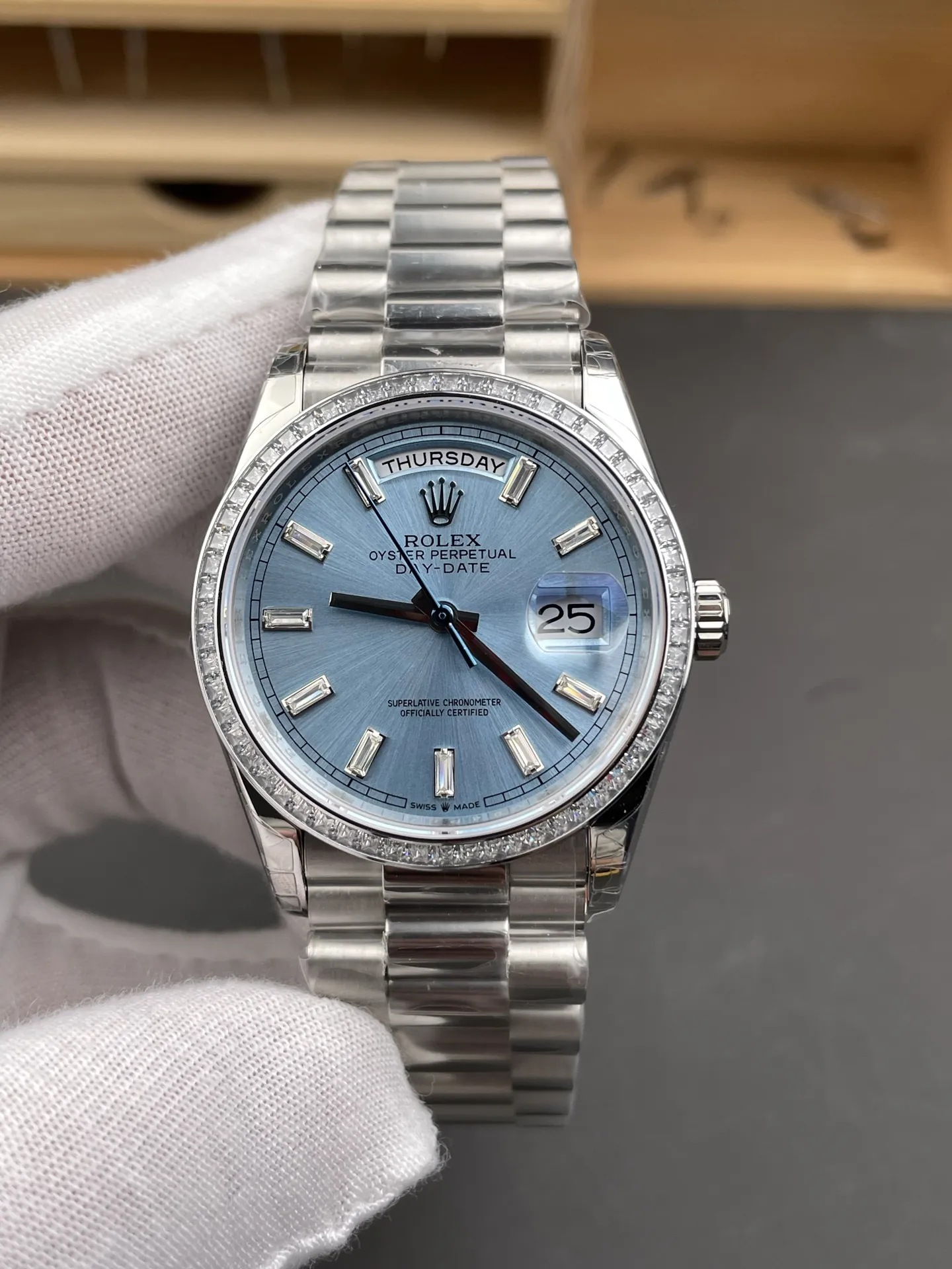 Rolex Day-Date Baguette Diamond 36mm