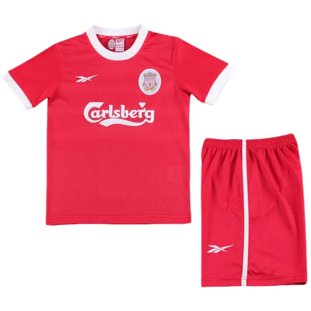 1997-98 Liverpool Home Retro Children's Jersey Set - Fans Edition