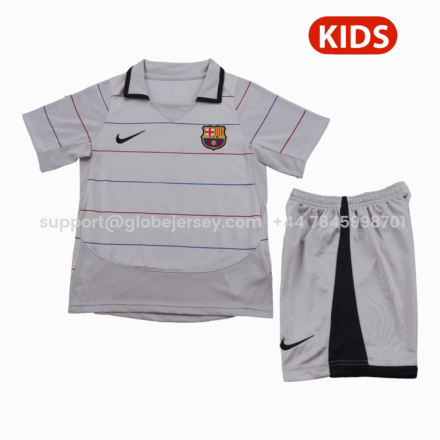 Retro Barcelona 2003-04 Away Kids Kit