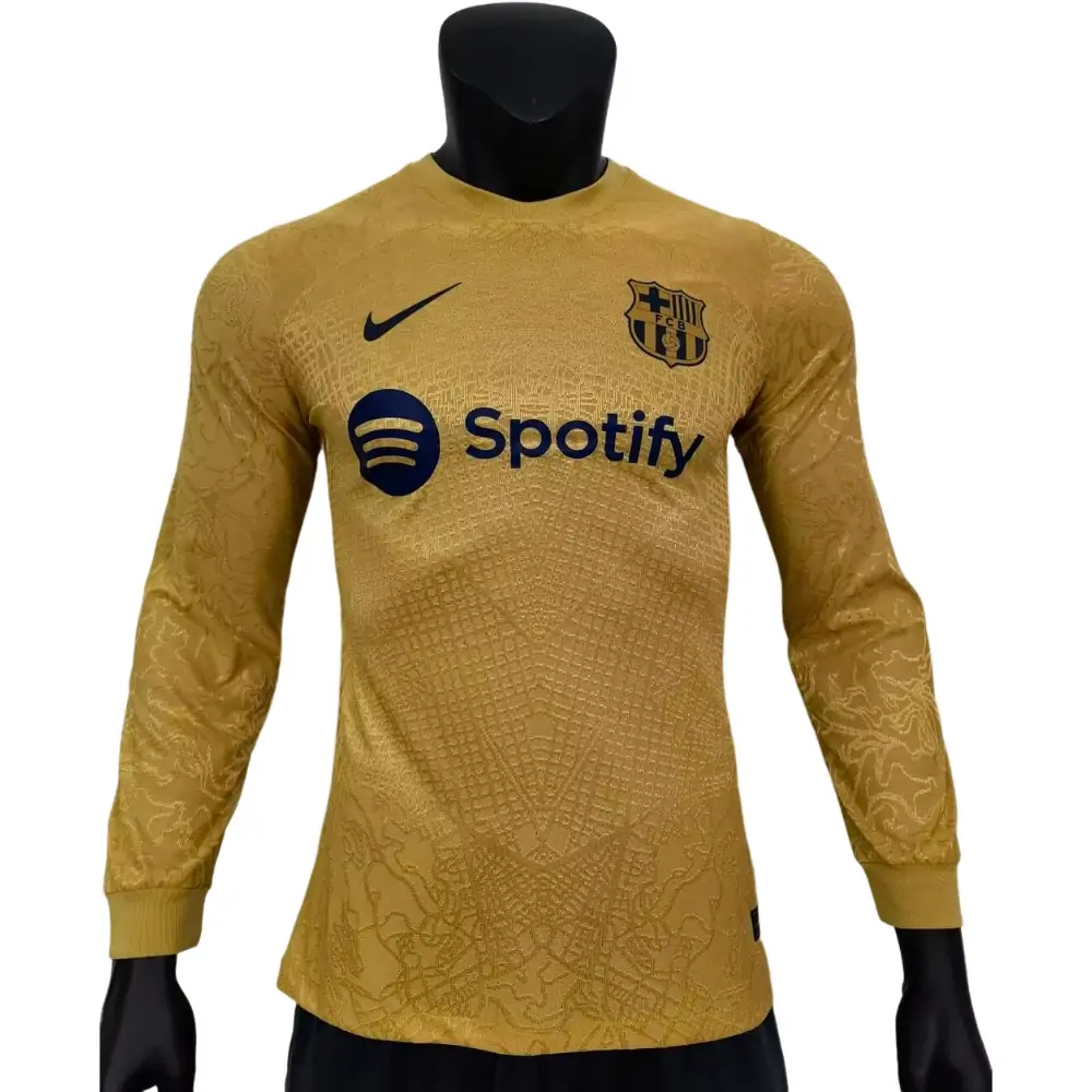 2022/2023 Barcelona away long-sleeved player version jersey 1:1 Thai quality
