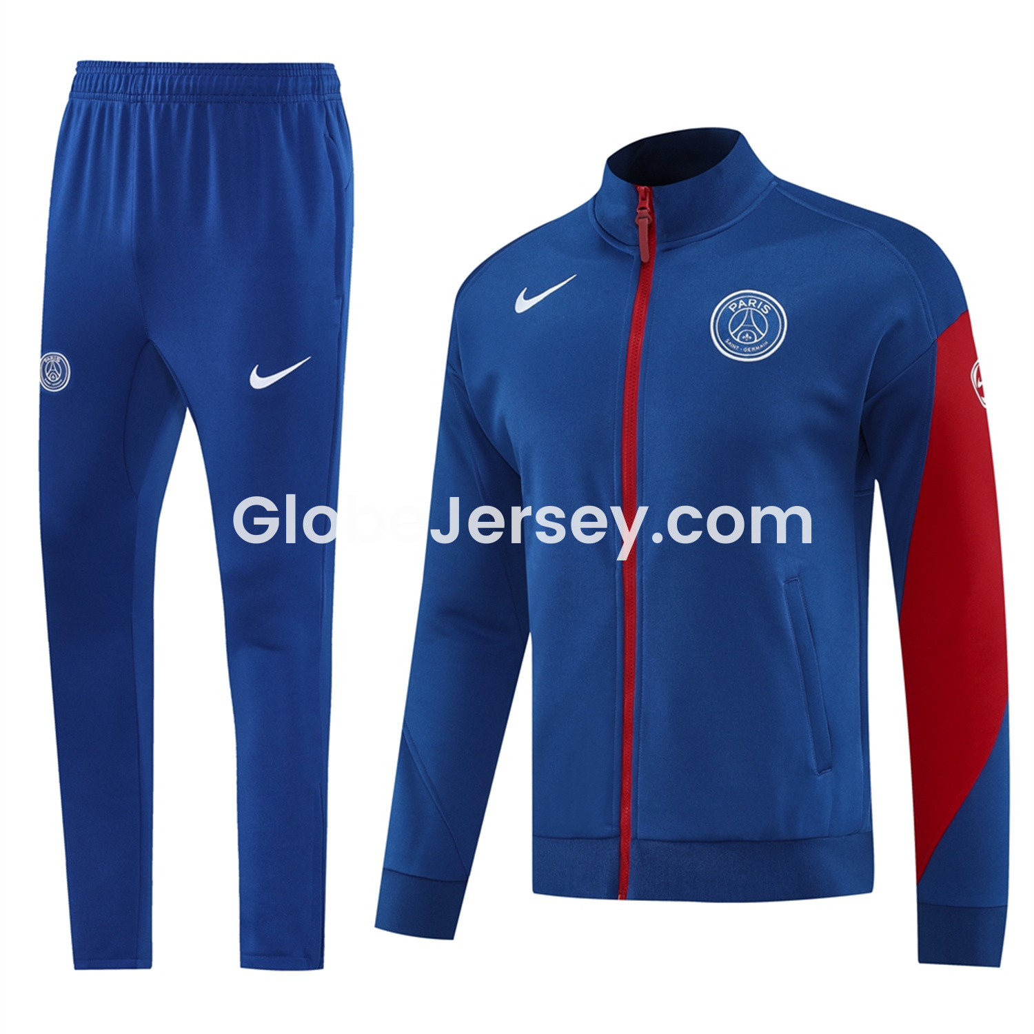 Paris Saint-Germain PSG 25-26 Jacket Training Tracksuit - Blue Jackets and Pants