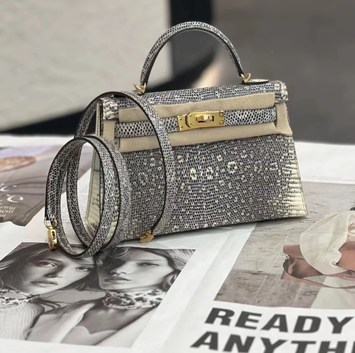 Hermès Kelly Mini 2 Lizard Leather Custom