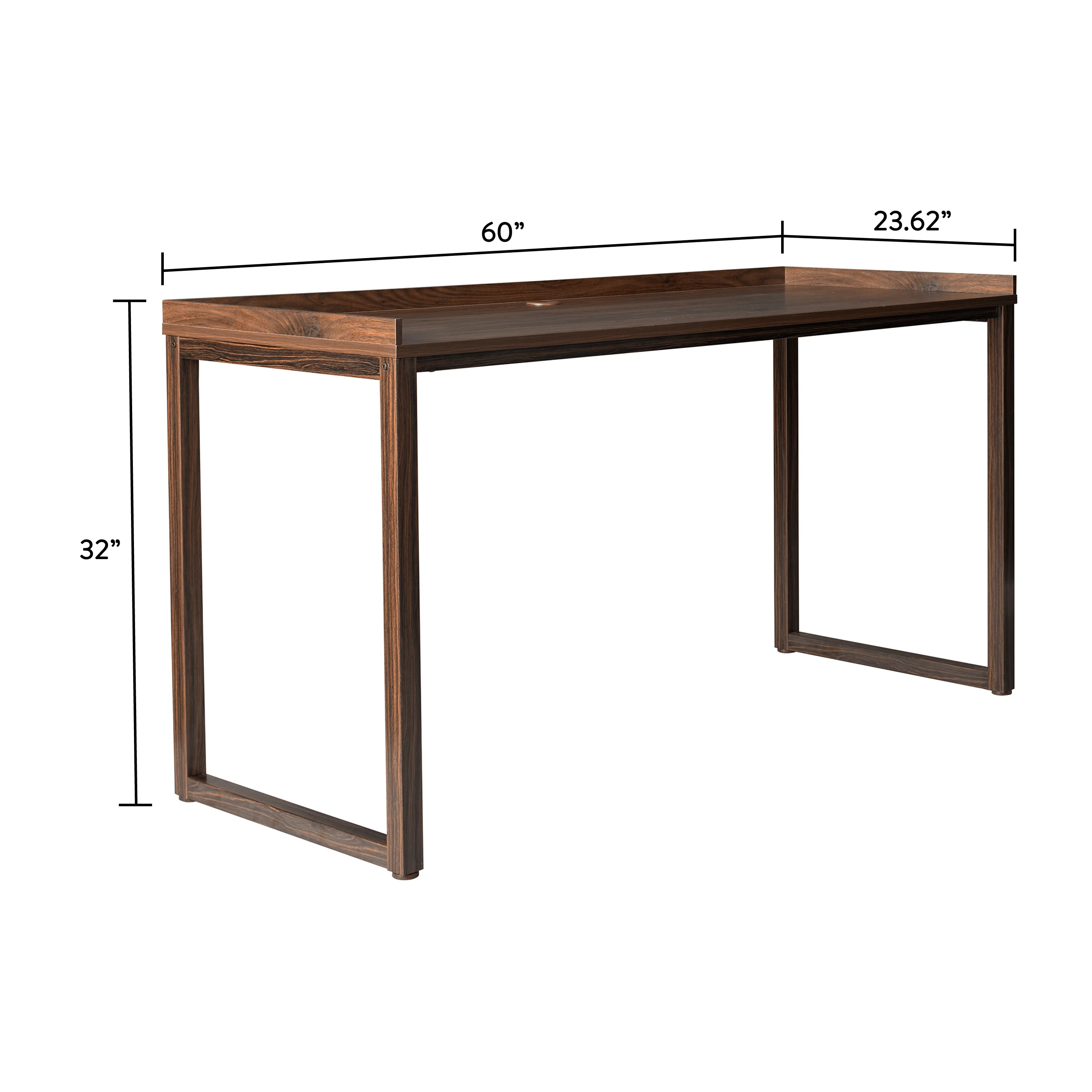 Better Homes & Gardens Ezra Modular L Desk with 6-Cube Storage, Walnut Finish