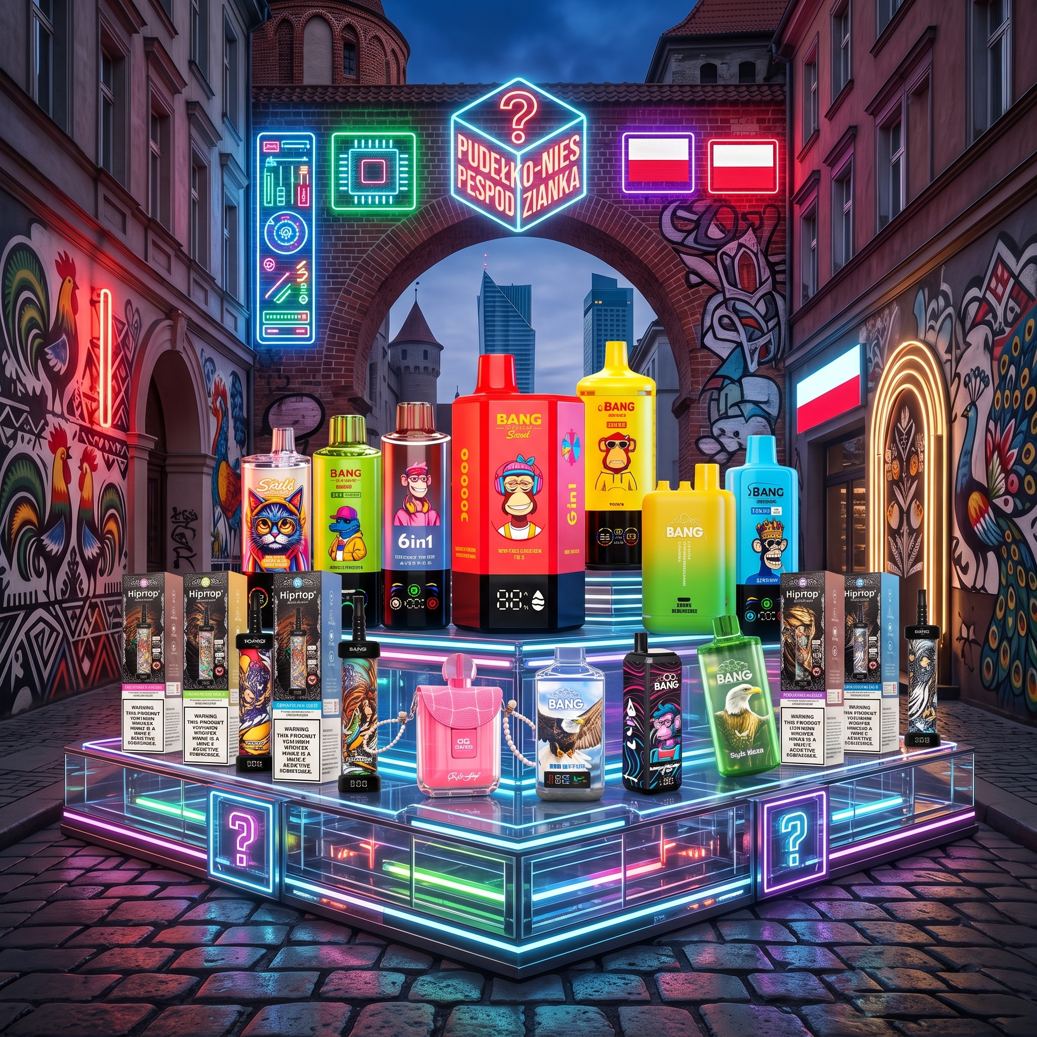 Oferta Czasowa: Oficjalny E-papieros Mystery Box Jednorazowki48 | 80K-450K Buchów | Multi-Smak | Ekran LED | Dostawa 48h