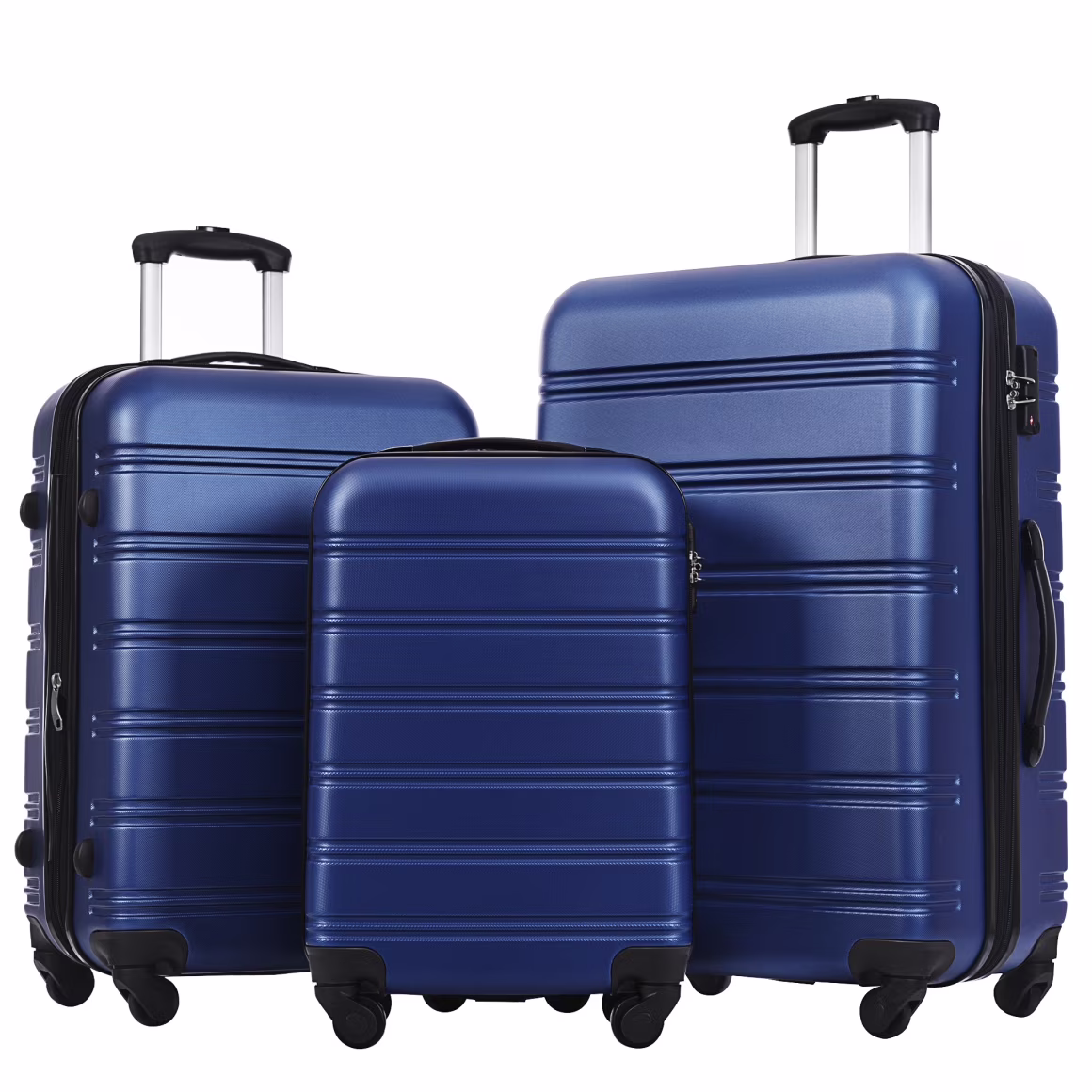 Luggage Sets 3 Piece, Hardside Expandable Ultra Durable PC Lightweight Carry On, Travel Suitcase Set with TSA Lock Spinner Wheels, Multicolor Purple