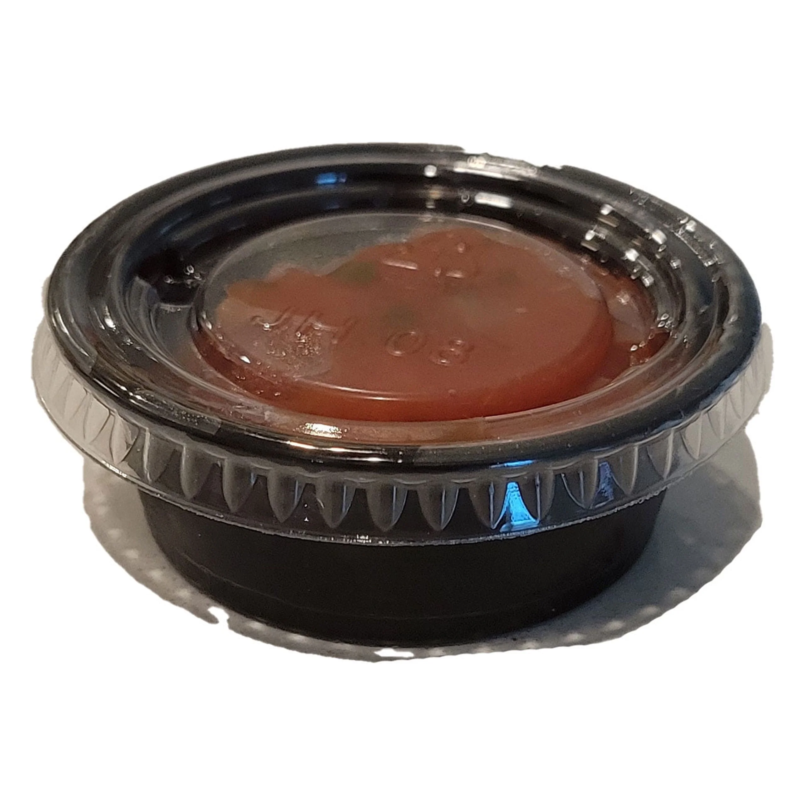 [2500 Sets] 2oz Black Portion Cups with Clear Lids, Disposable Plastic Cups for Meal Prep, Portion Control, Salad Dressing, Medicine, Premium Small Plastic Condiment Container