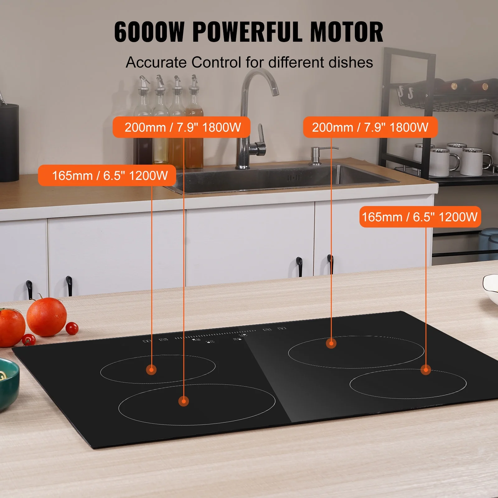 KFFKFF Electric Ceramic Cooktop, 23