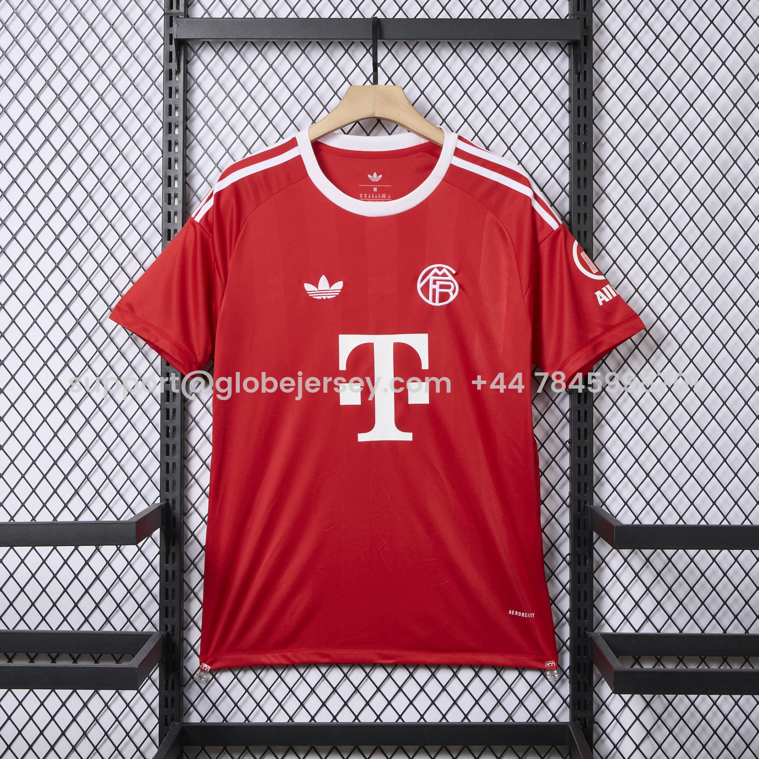 Bayern Munich 25-26 Red Trefoil Goalkeeper Jersey - Fans Version
