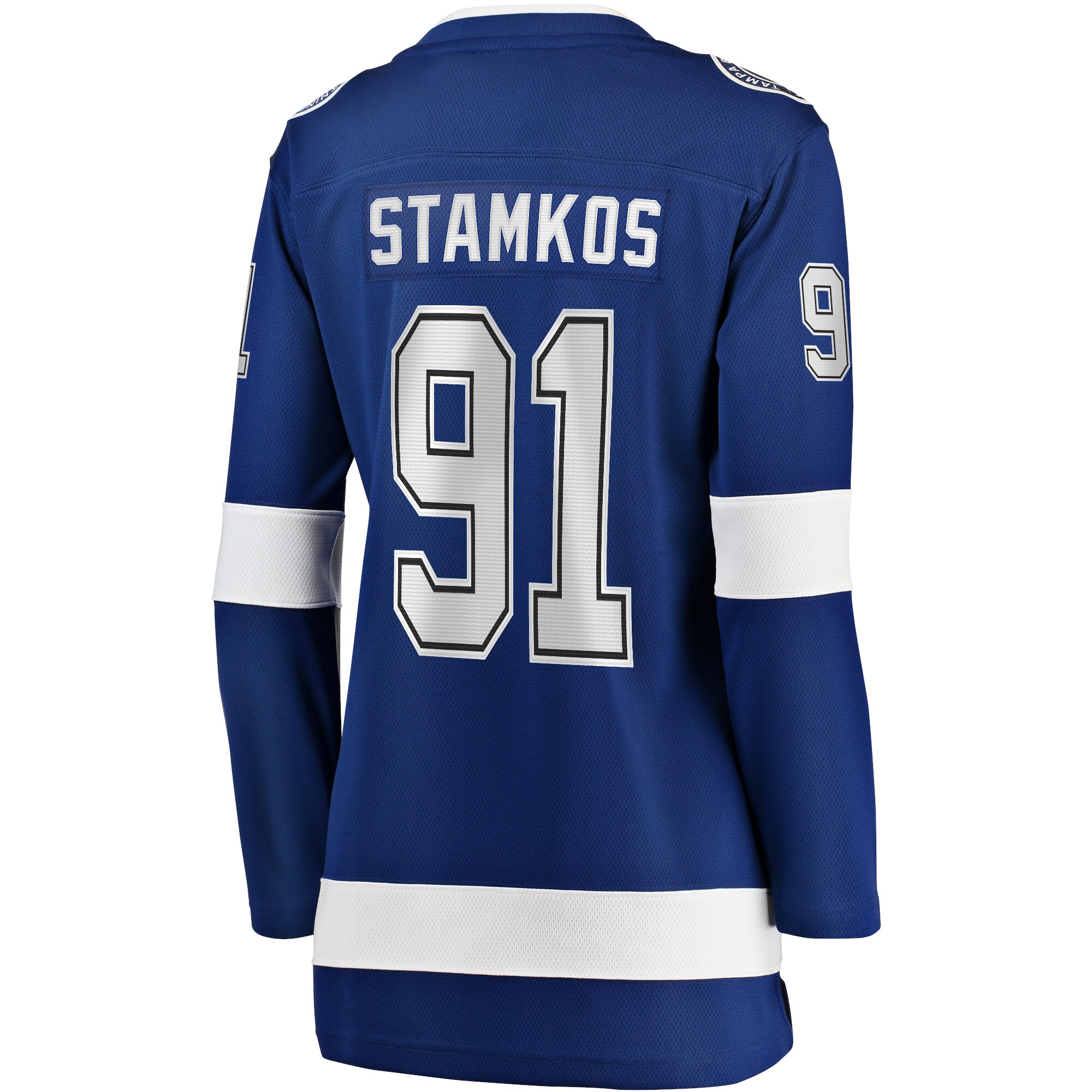 Steven Stamkos Tampa Bay Lightning Fanatics Women’s Captain Patch Home Breakaway   Jersey – Blue