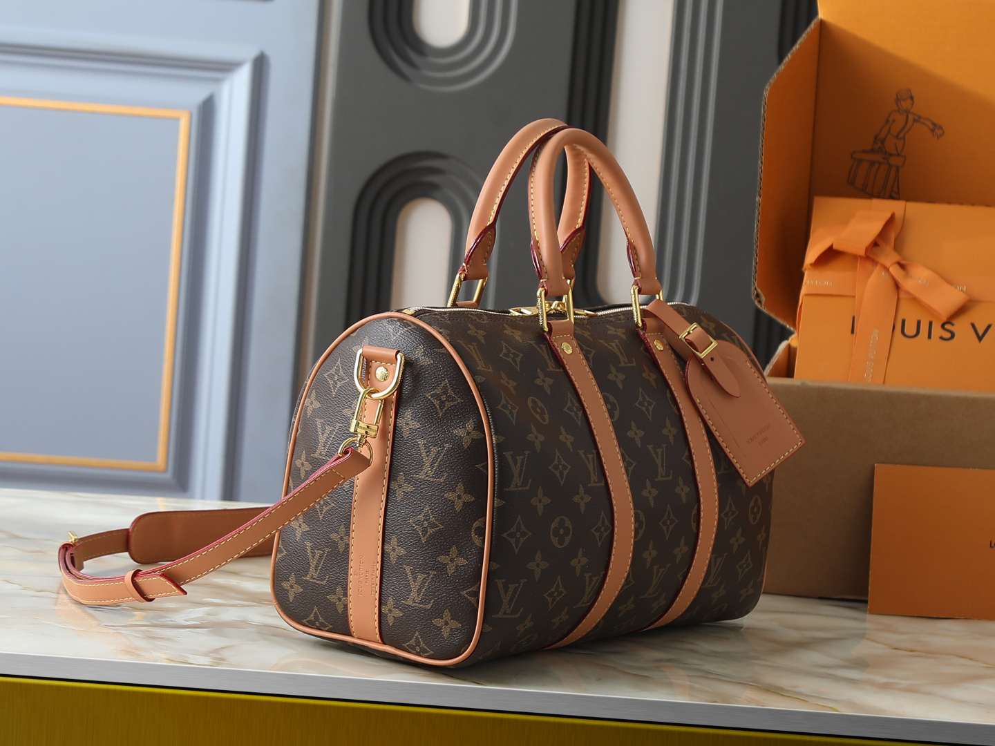 LV Keepall Bandoulière 35 Monogram Archive Bag