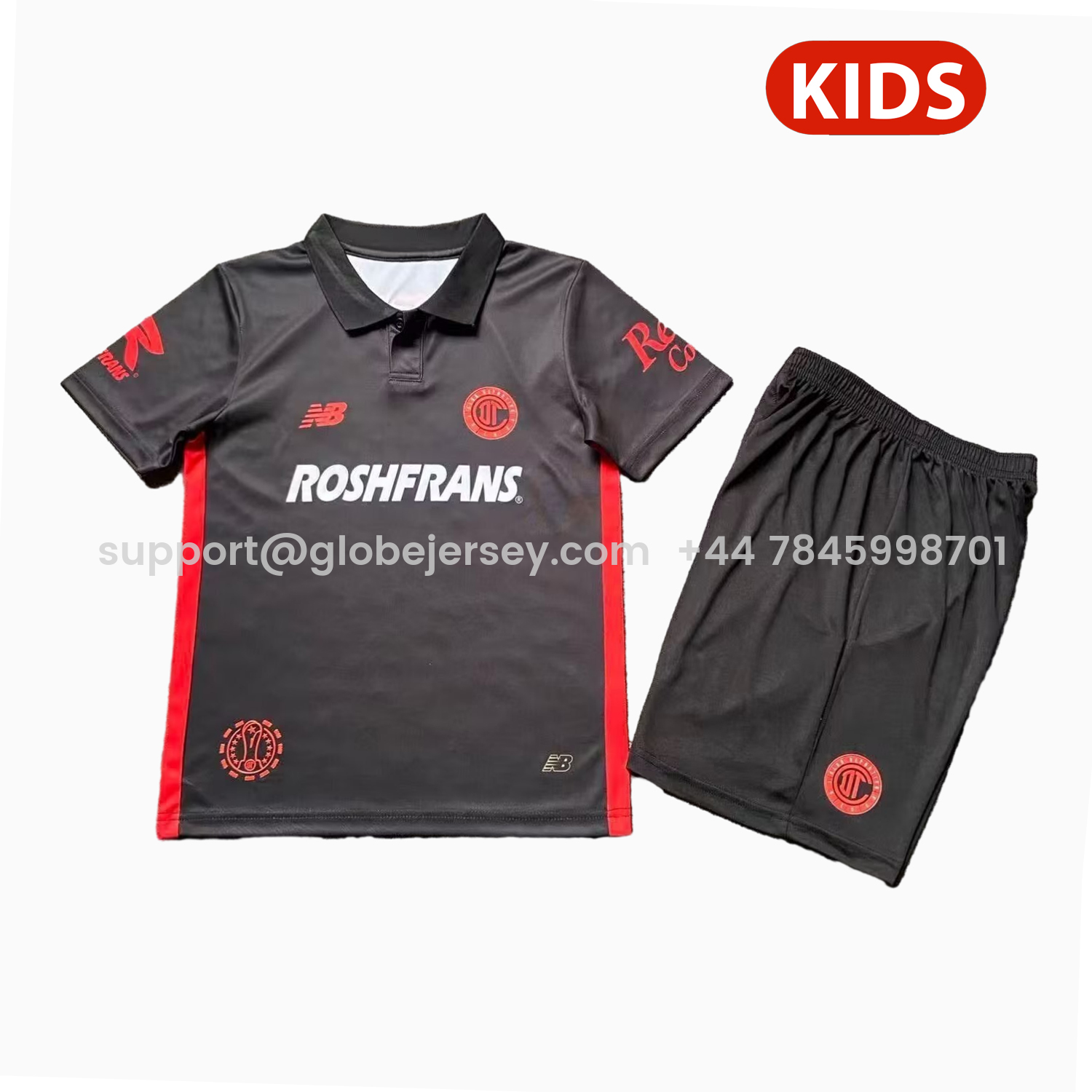 Toluca 25-26 Third Black Kids Kit