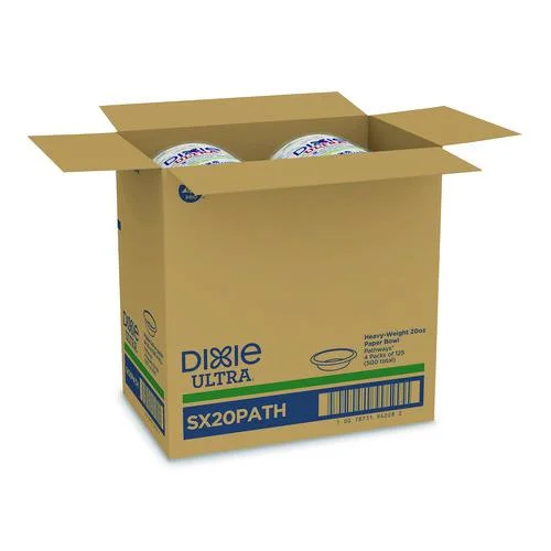 Pathways Heavyweight Paper Bowls, 20 Oz, Green/burgundy, 500/carton | Bundle of 2