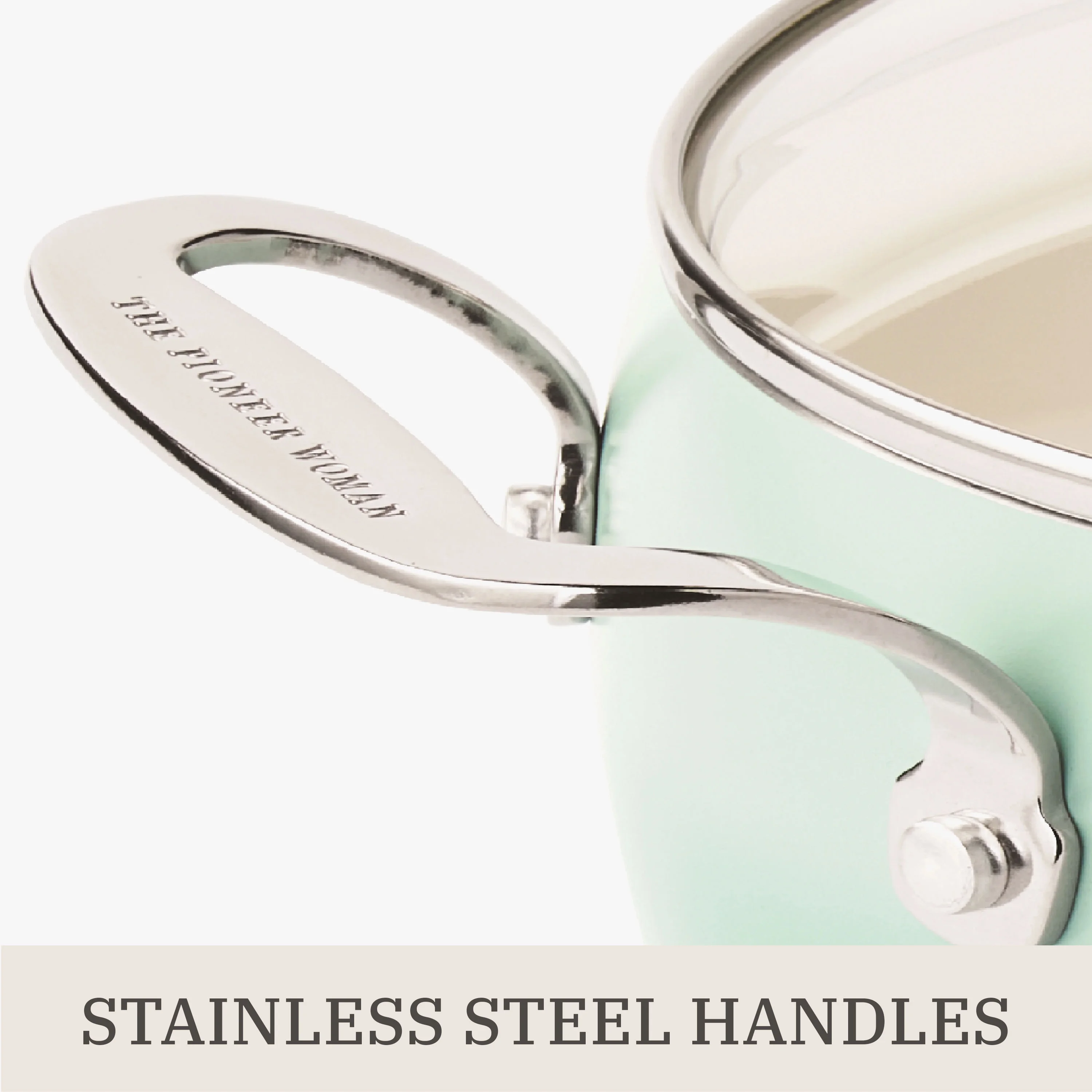 The Pioneer Woman Harlow 15-Piece Cookware Set, Ceramic Non-Stick Pots and Pans Set, Taupe