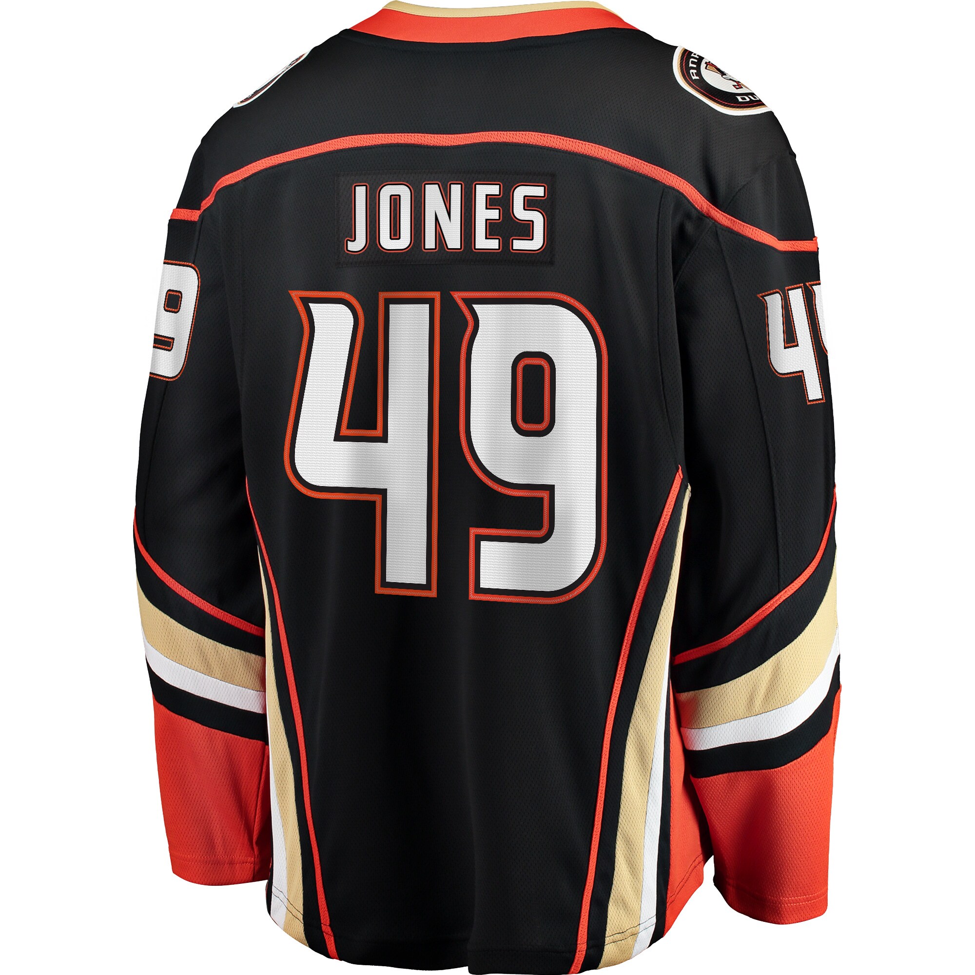 Max Jones Anaheim Ducks Fanatics Breakaway  Jersey – Black
