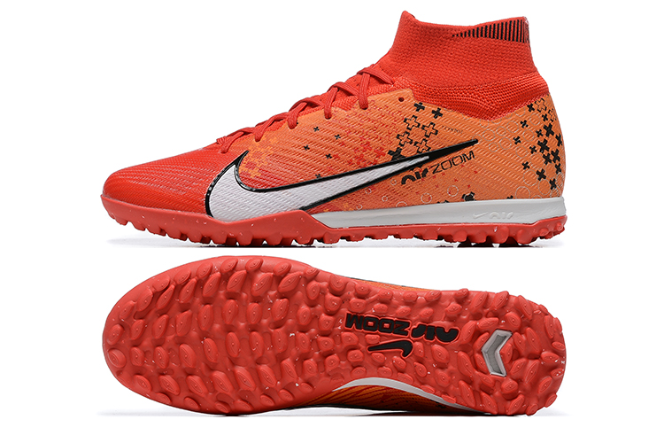 Assassin XV High Top Fully Knitted Waterproof MD Air Cushion Grass Stud Football Shoes