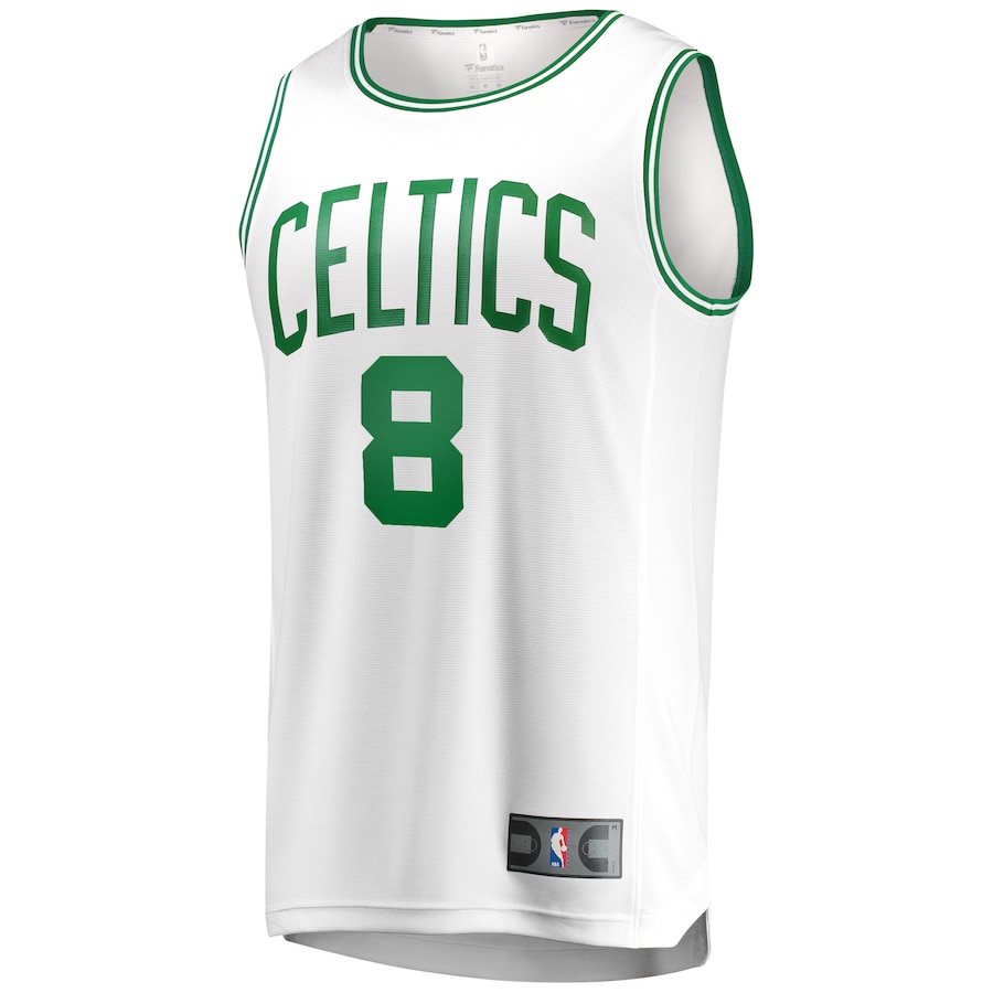 Youth Boston Celtics Kristaps Porzingis Fanatics White Fast Break Jersey - Association Edition