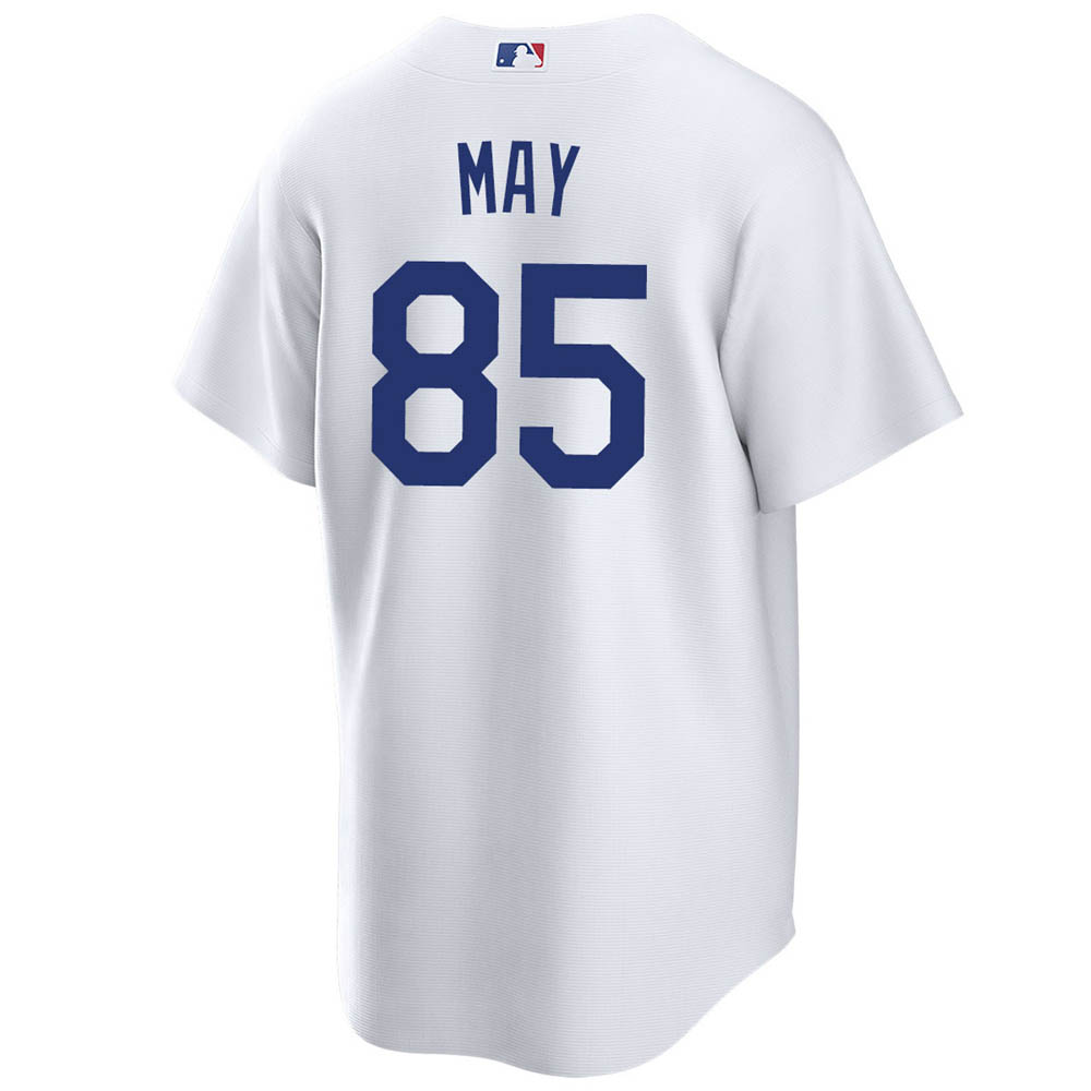 Youth Los Angeles Dodgers Dustin May Cool Base Replica Home Jersey - White